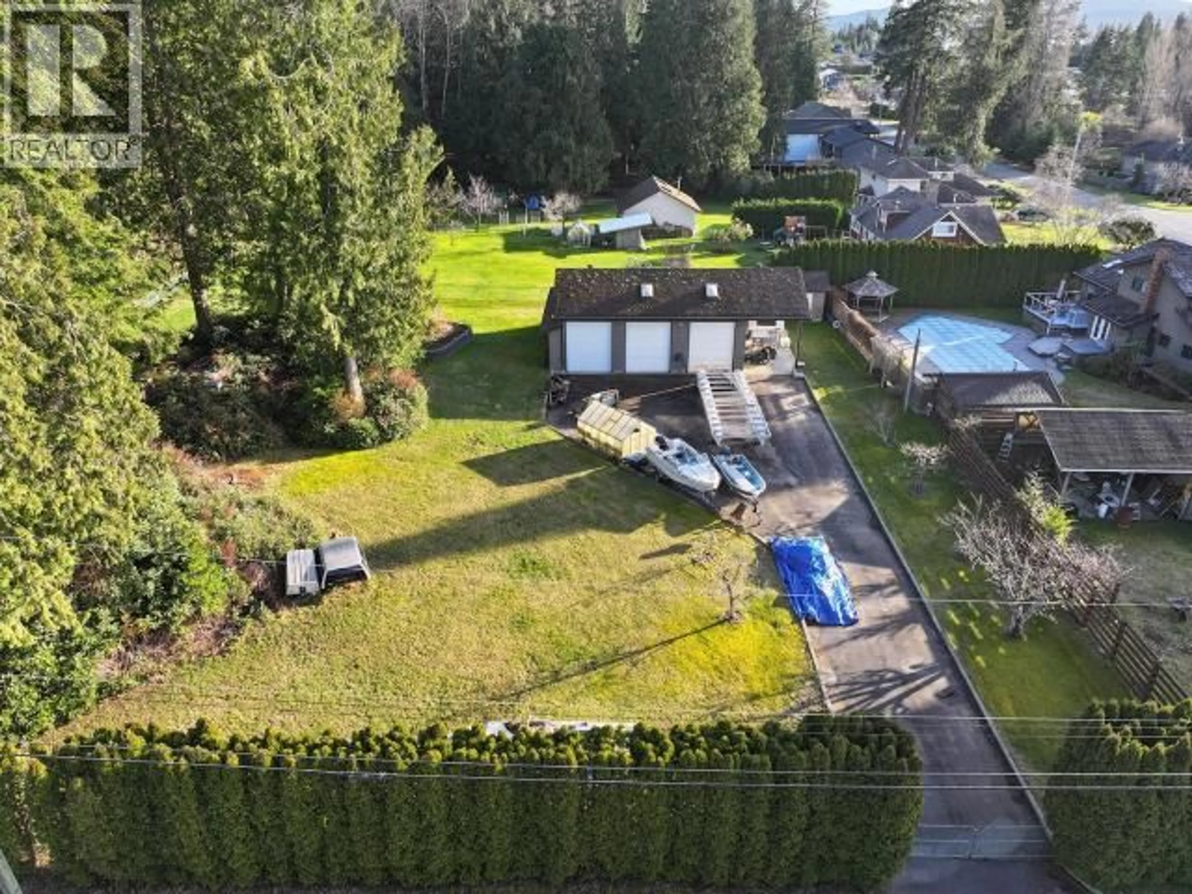A pic from outside/outdoor area/front of a property/back of a property/a pic from drone, water/lake/river/ocean view for 3700 MACKENZIE AVE, Powell River British Columbia V8A3E8