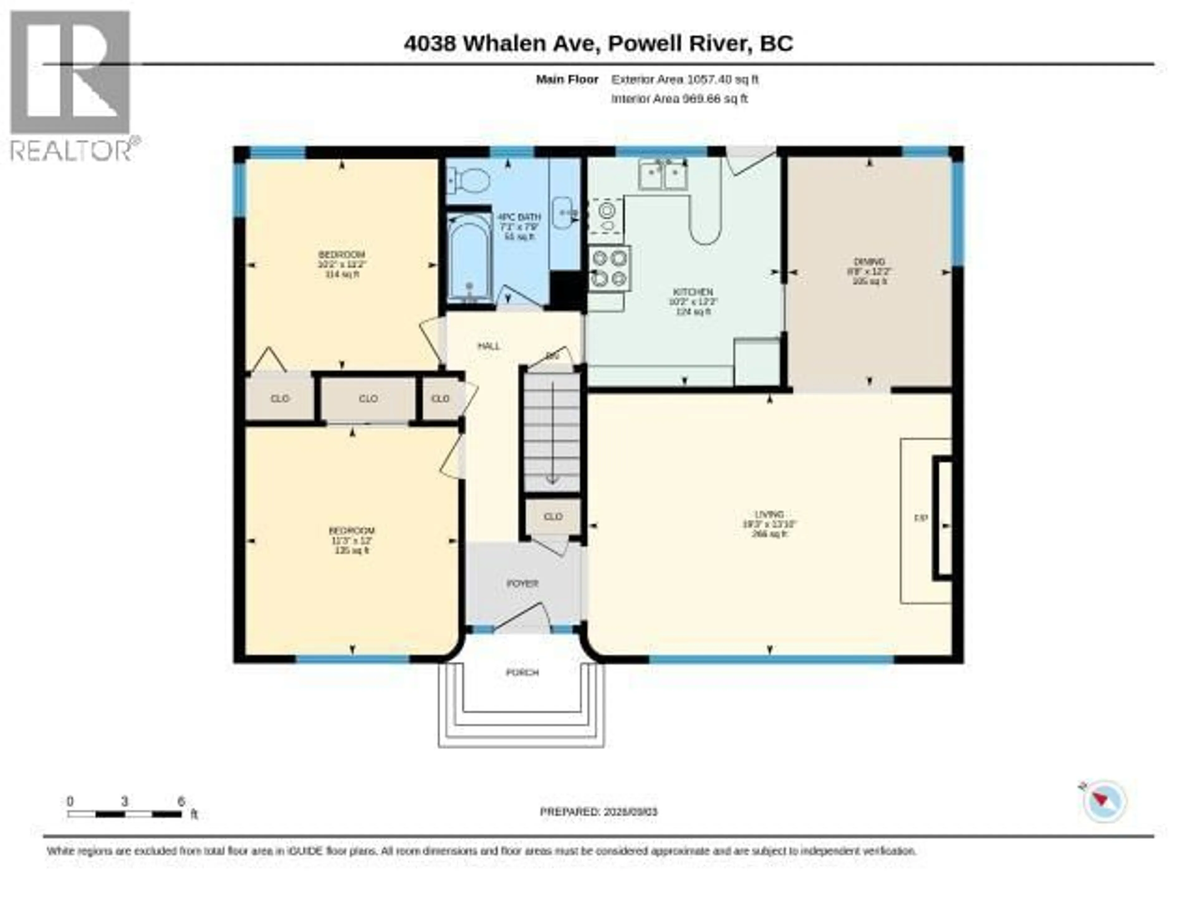 Floor plan for 4038 WHALEN AVE, Powell River British Columbia V8A2T7