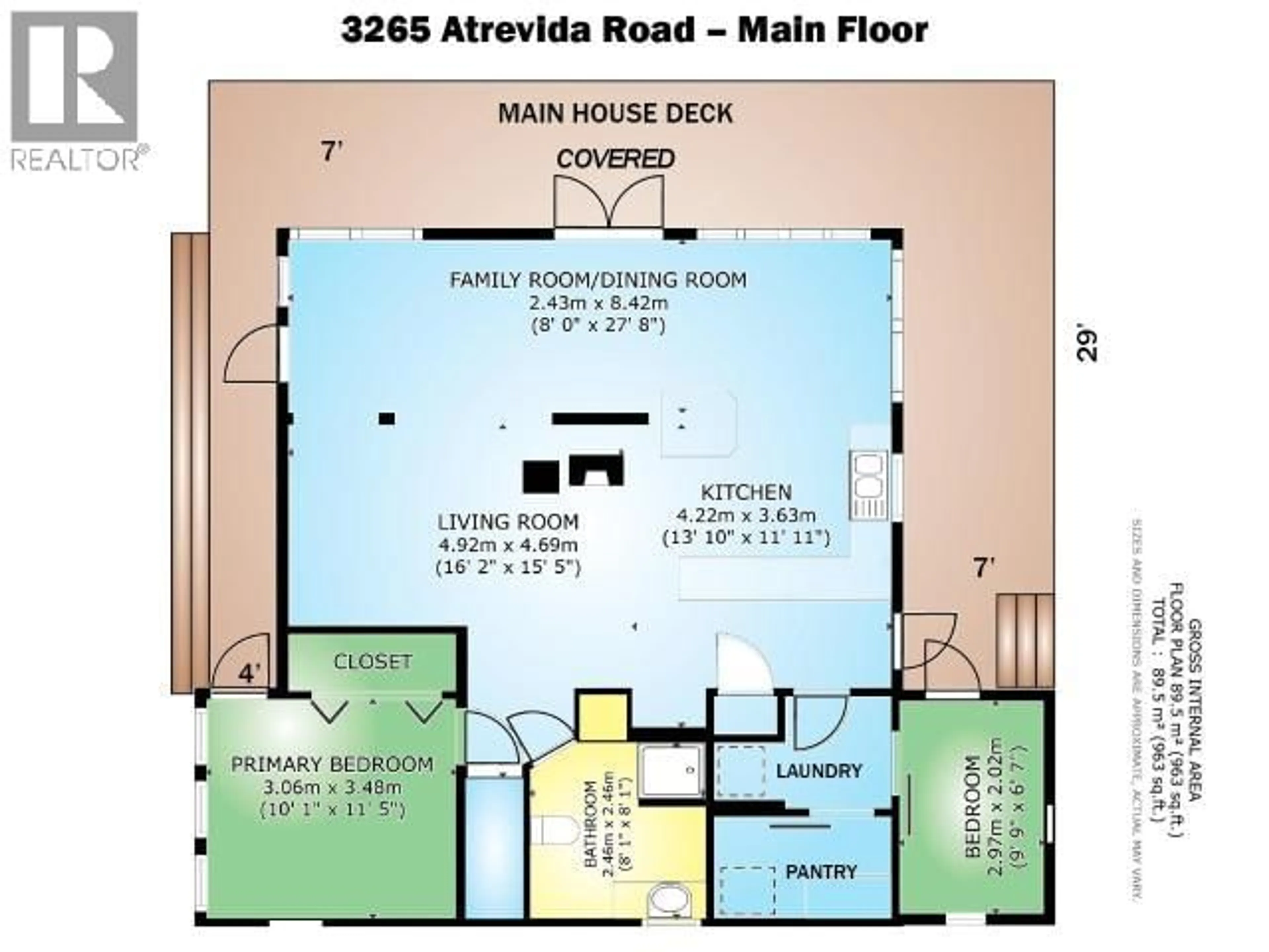 Floor plan for 3265 ATREVIDA ROAD, Powell River British Columbia V8A0E1