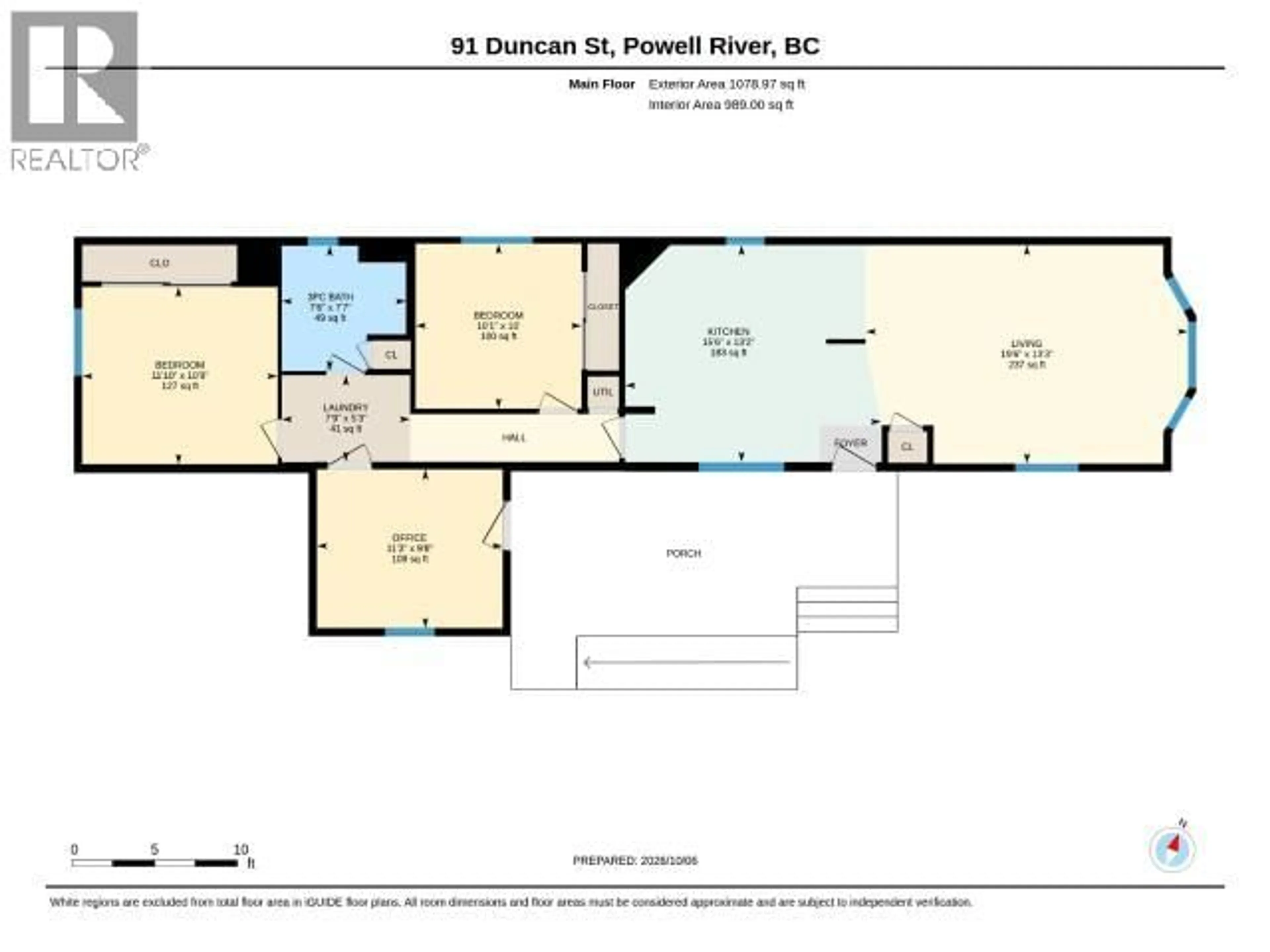 Floor plan for 91-7624 DUNCAN STREET, Powell River British Columbia V8A0T2