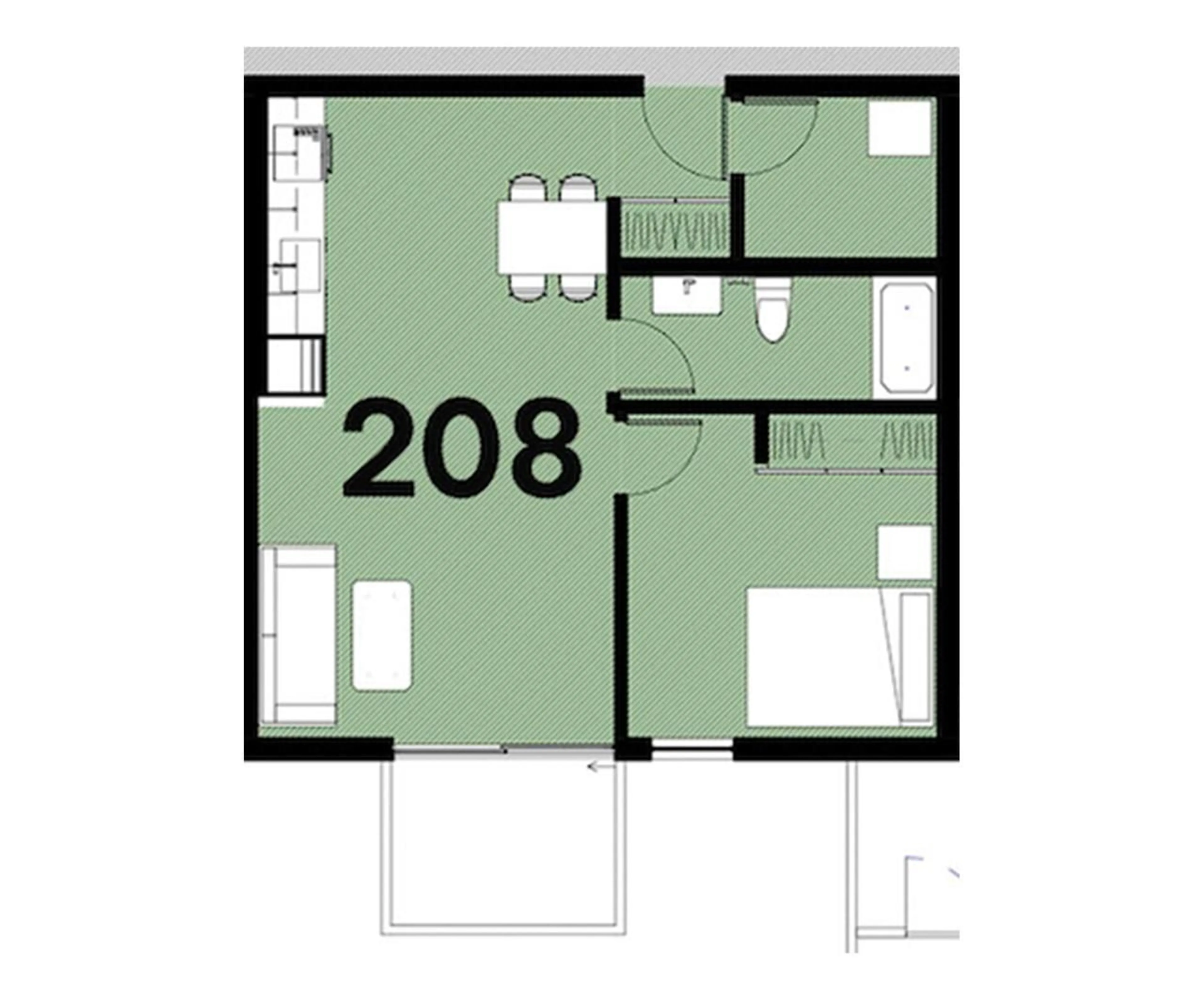 Floor plan for 408 - 514 VICTORIA STREET, Nelson British Columbia V1L4K8