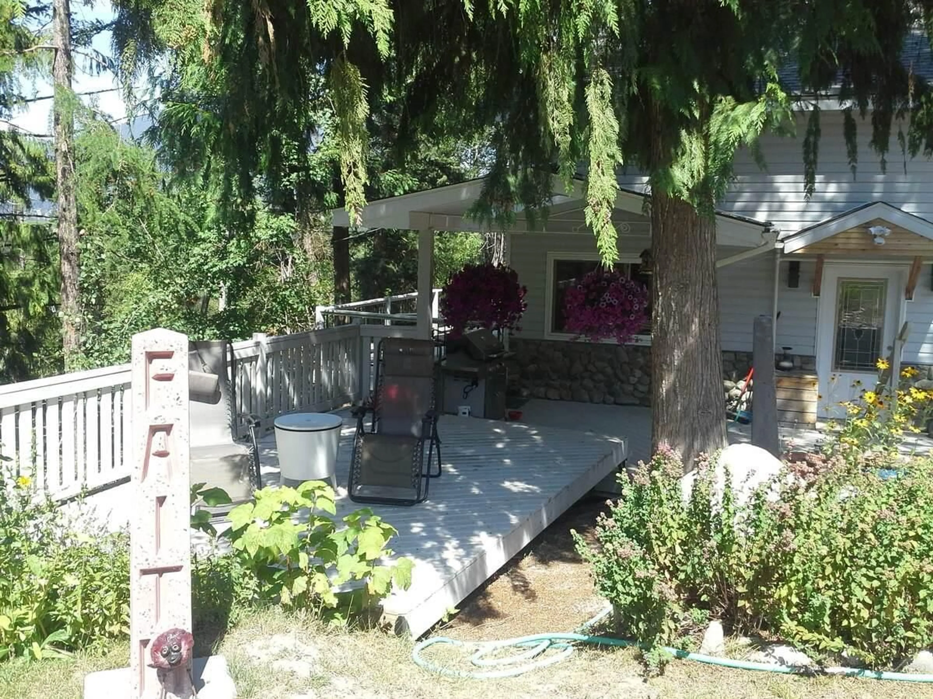 Patio, the fenced backyard for Lot B PHILLIPS  Road Unit# 3650, Creston British Columbia V0B1G2