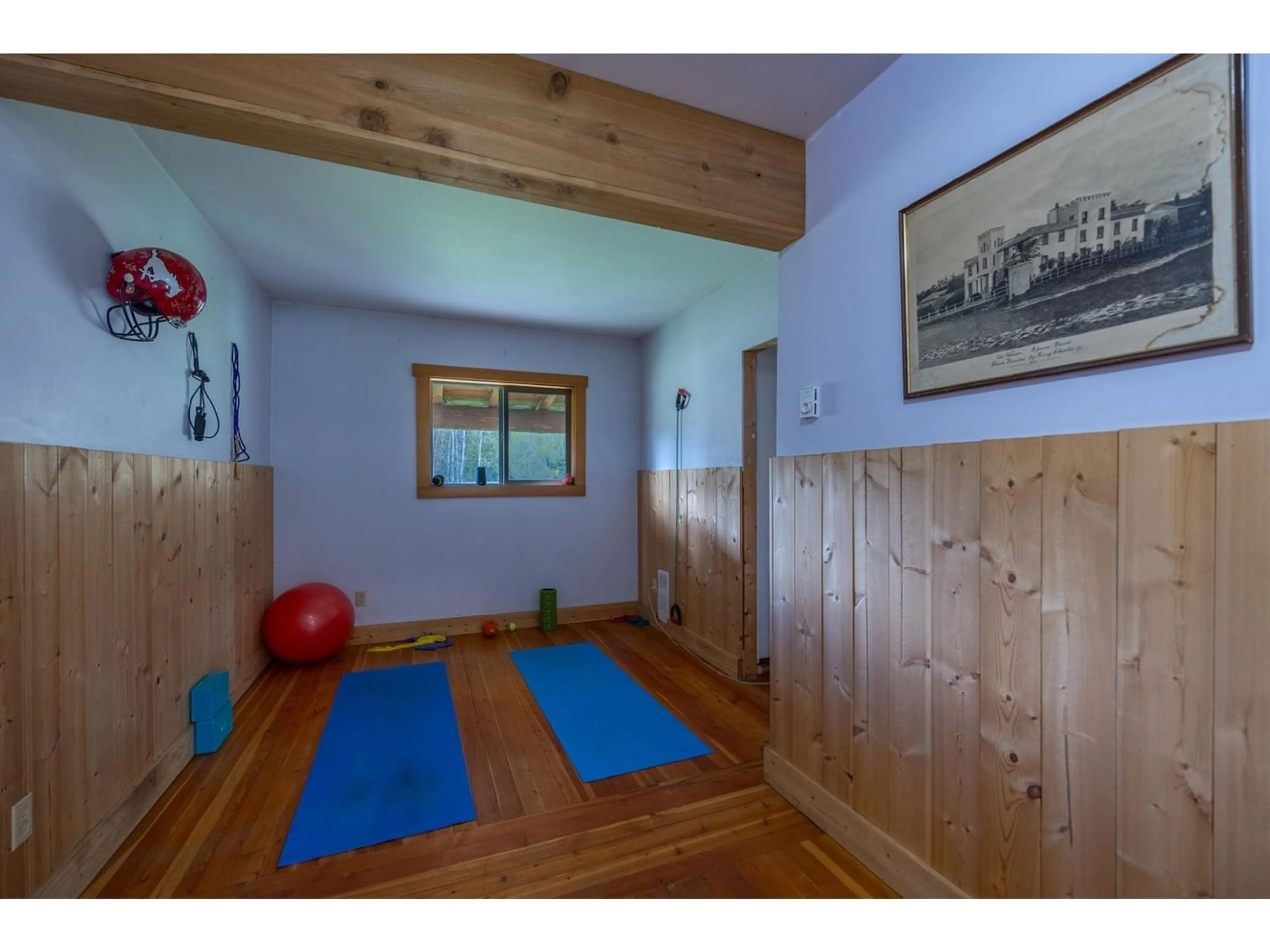 Gym or fitness room, wood floors for 1097 LAKEVIEW ARROW CREEK  Road, Creston British Columbia V0B1G1