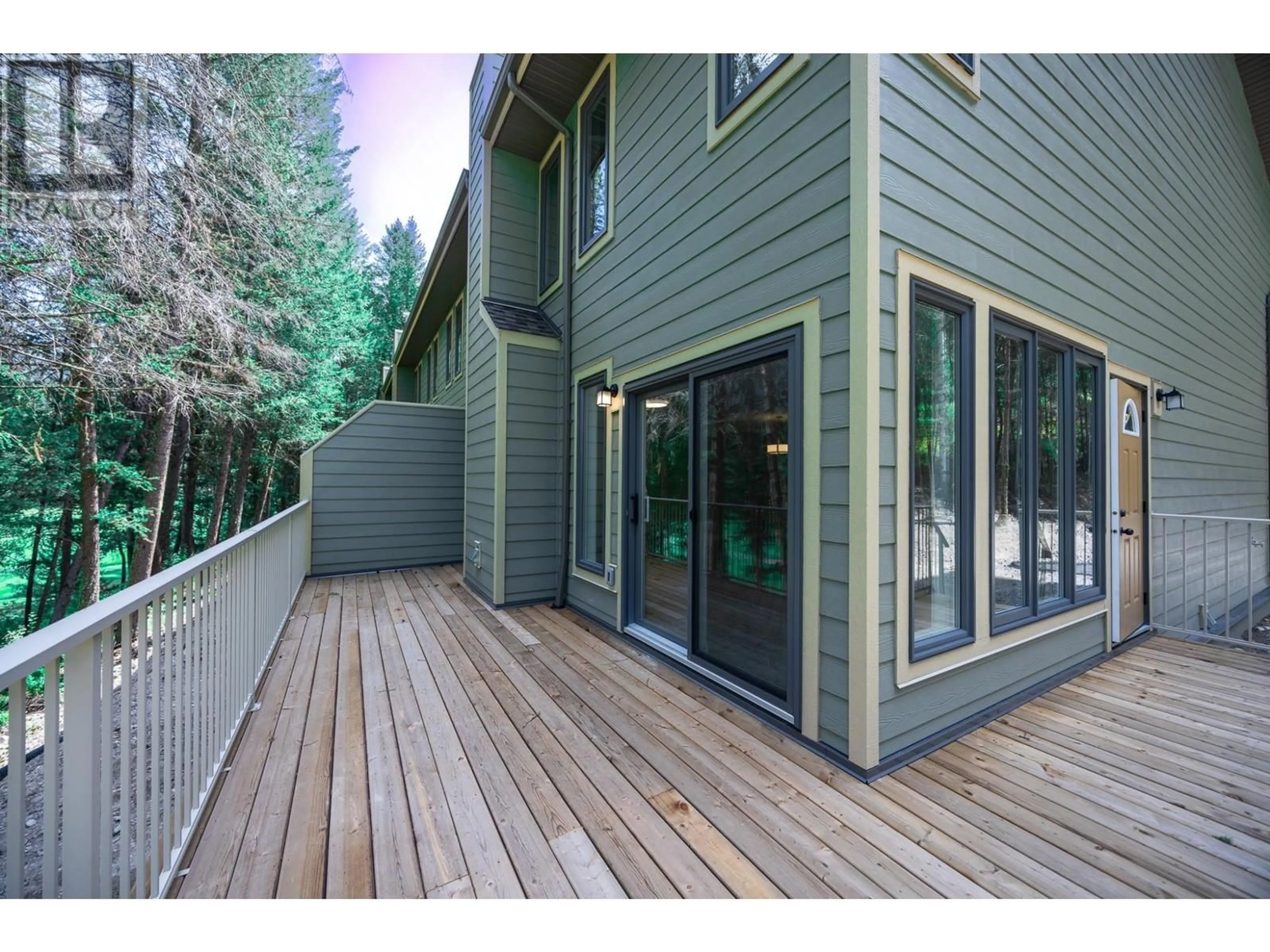 Patio, forest/trees view for 1 - 7977 RADIUM GOLF COURSE ROAD, Radium Hot Springs British Columbia V0A1M0