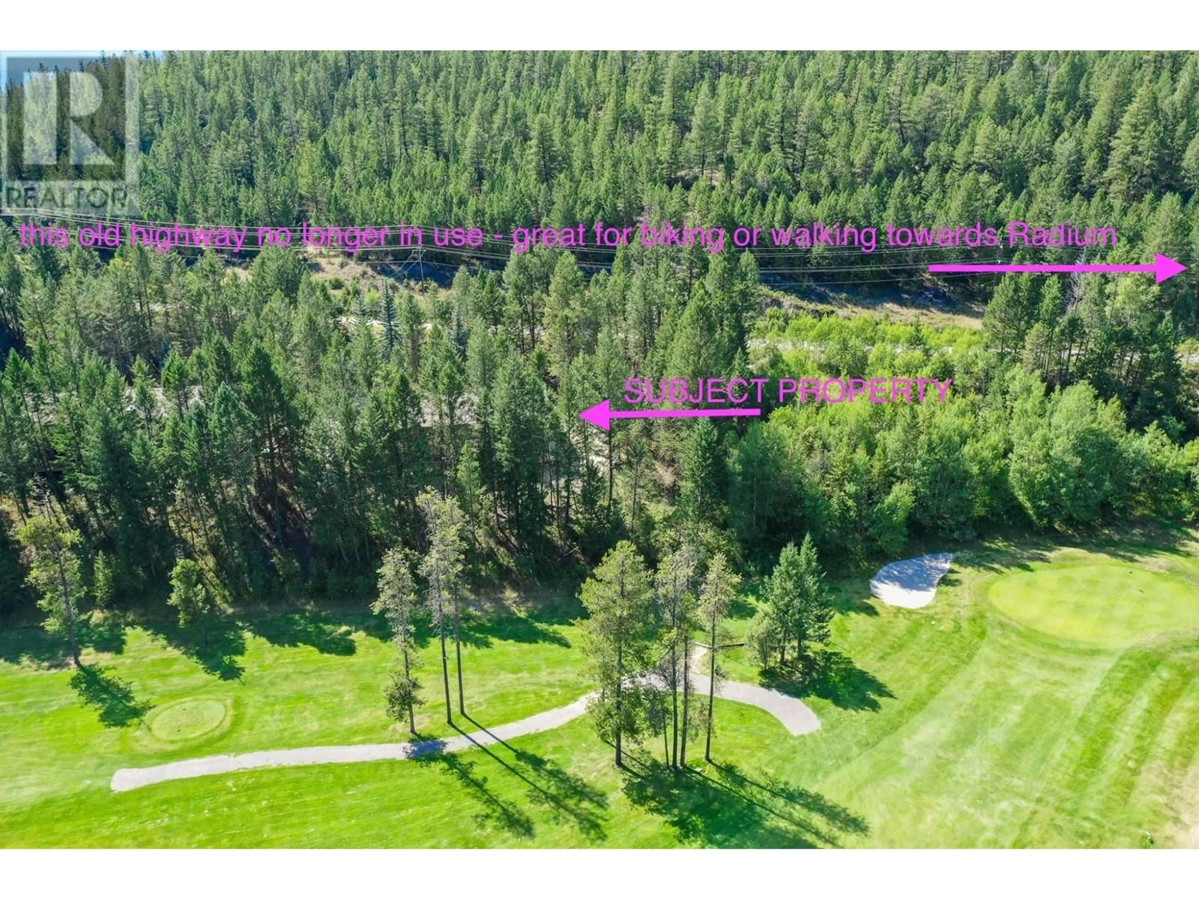 A pic from outside/outdoor area/front of a property/back of a property/a pic from drone, forest/trees view for 1 - 7977 RADIUM GOLF COURSE ROAD, Radium Hot Springs British Columbia V0A1M0