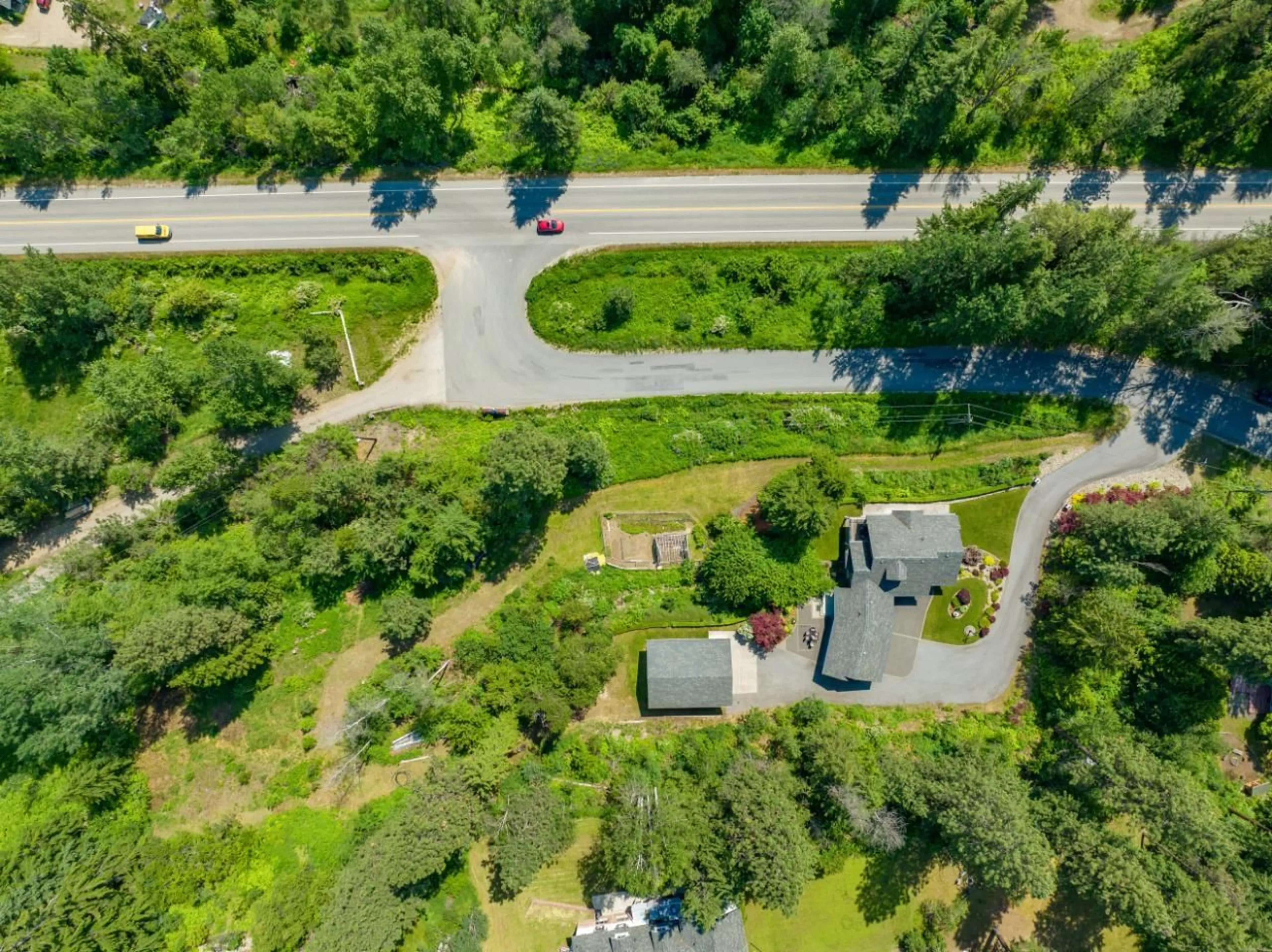 Frontside or backside of a home, the street view for 4385 VIEW RIDGE  Road, Bonnington Falls British Columbia V0G2G3