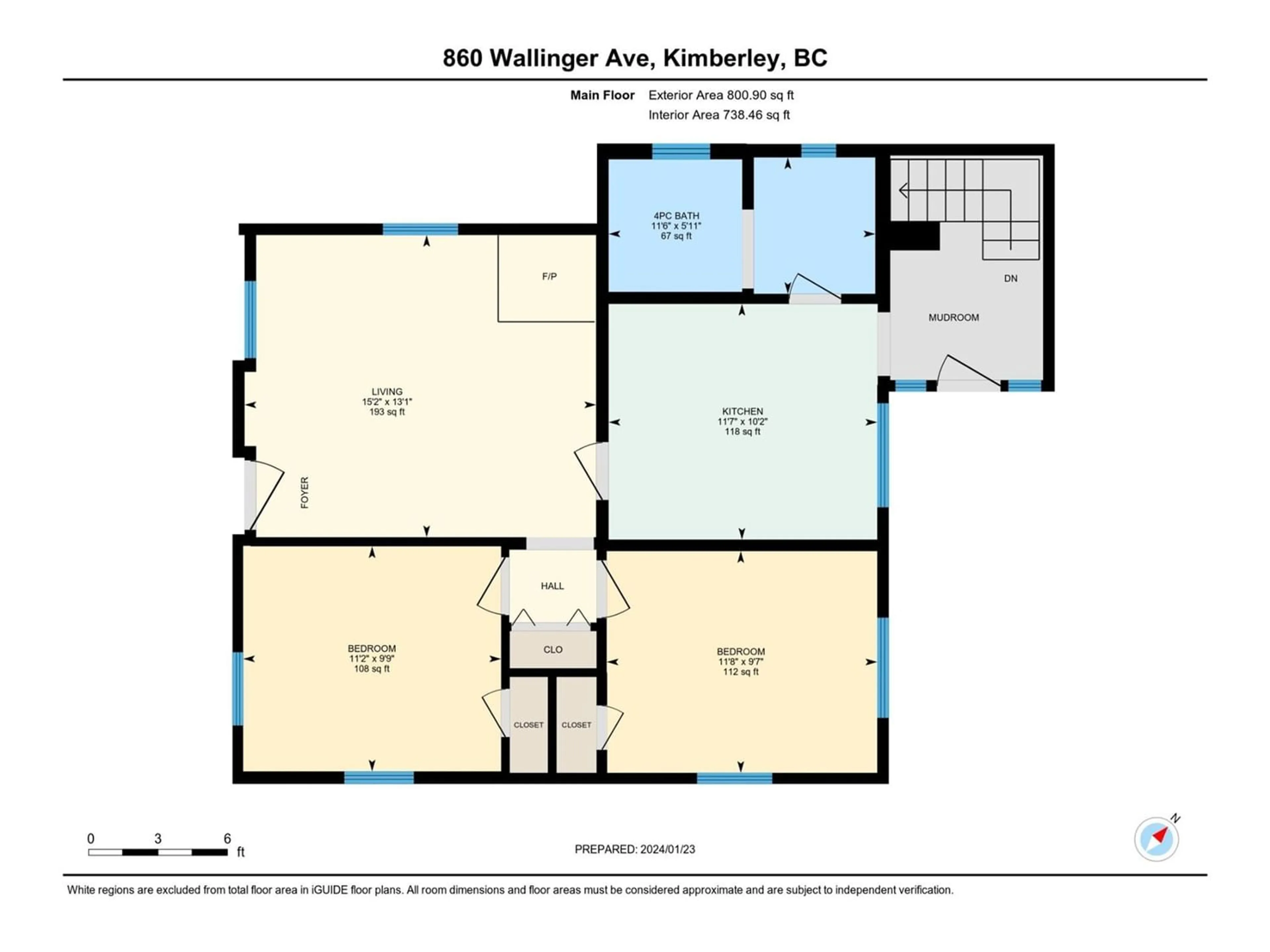 Floor plan for 860 WALLINGER AVENUE, Kimberley British Columbia V1A2A4