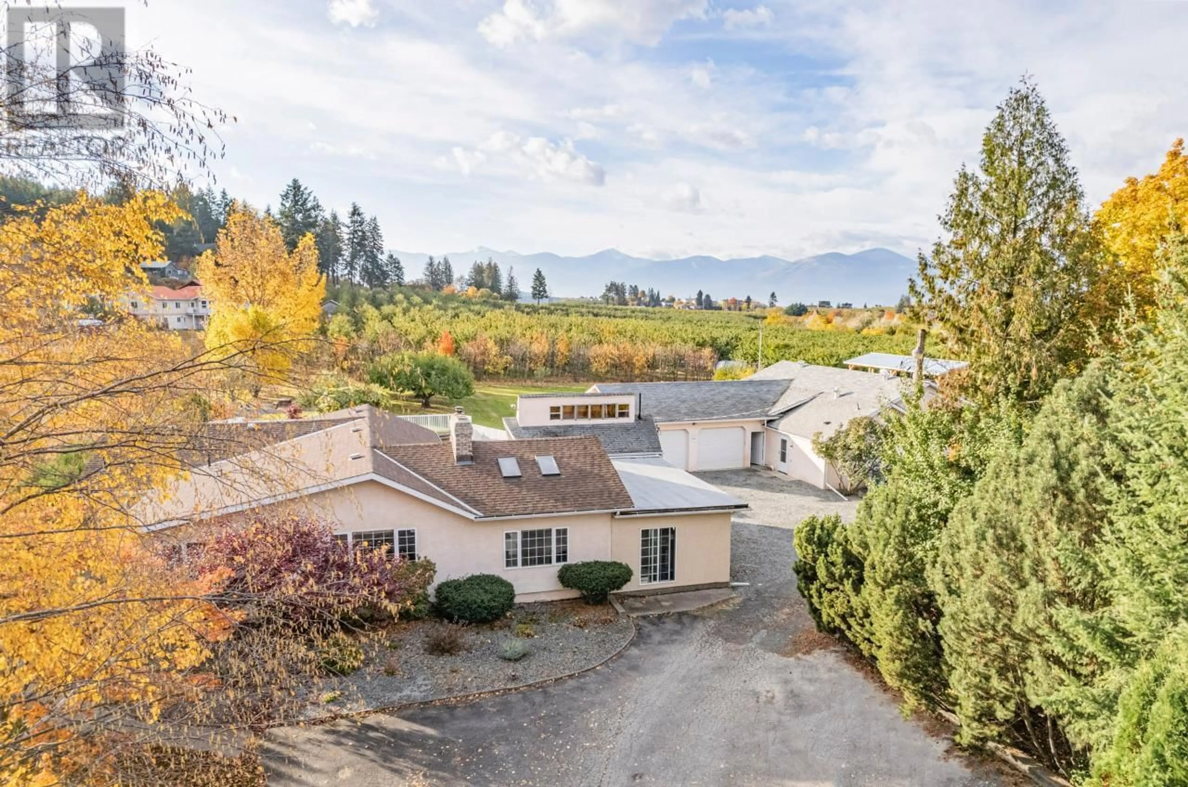 A pic from outside/outdoor area/front of a property/back of a property/a pic from drone, mountain view for 2819 ERICKSON ROAD, Erickson British Columbia V0B1G1