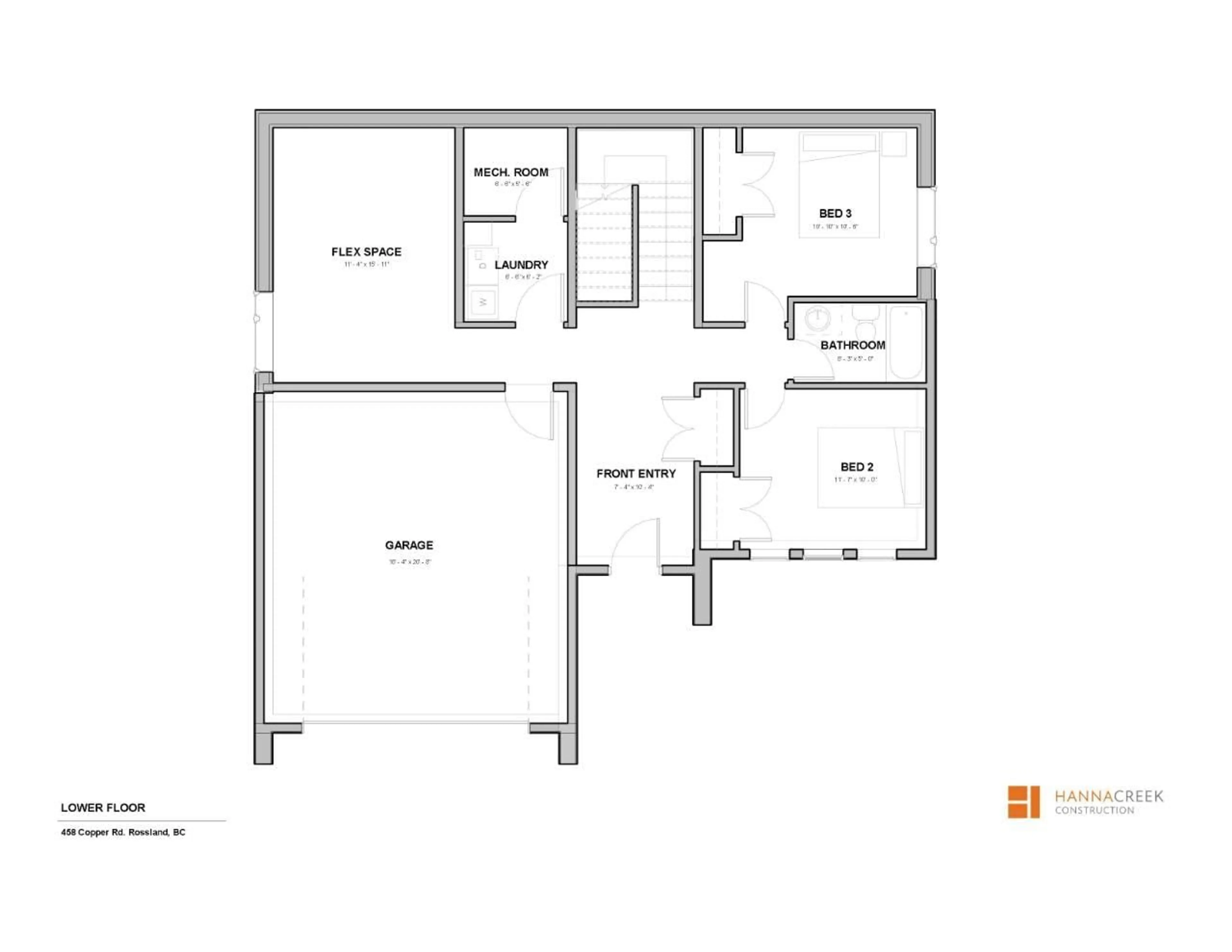 Floor plan for 458 COPPER ROAD, Rossland British Columbia V0G1Y0