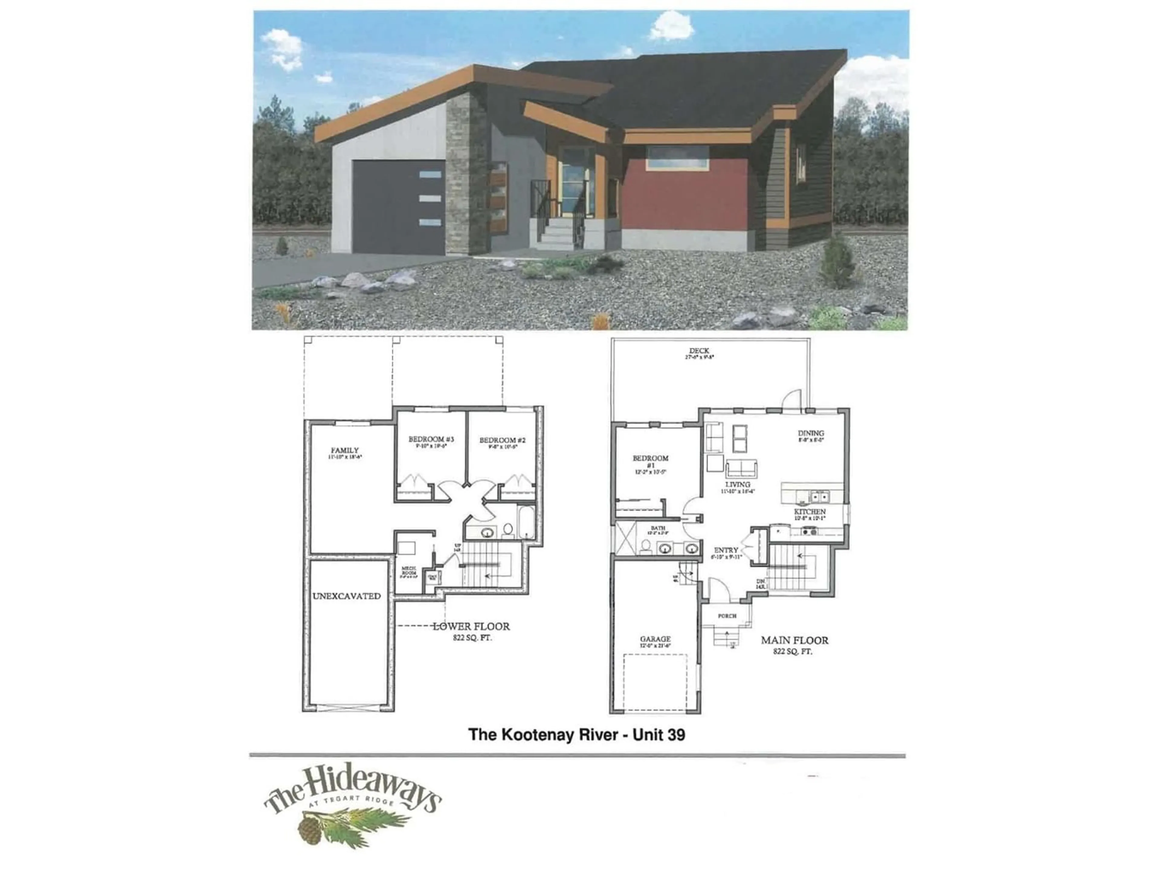 Floor plan for 4926 TIMBER RIDGE Road Unit# 39, Windermere British Columbia V0B2L0