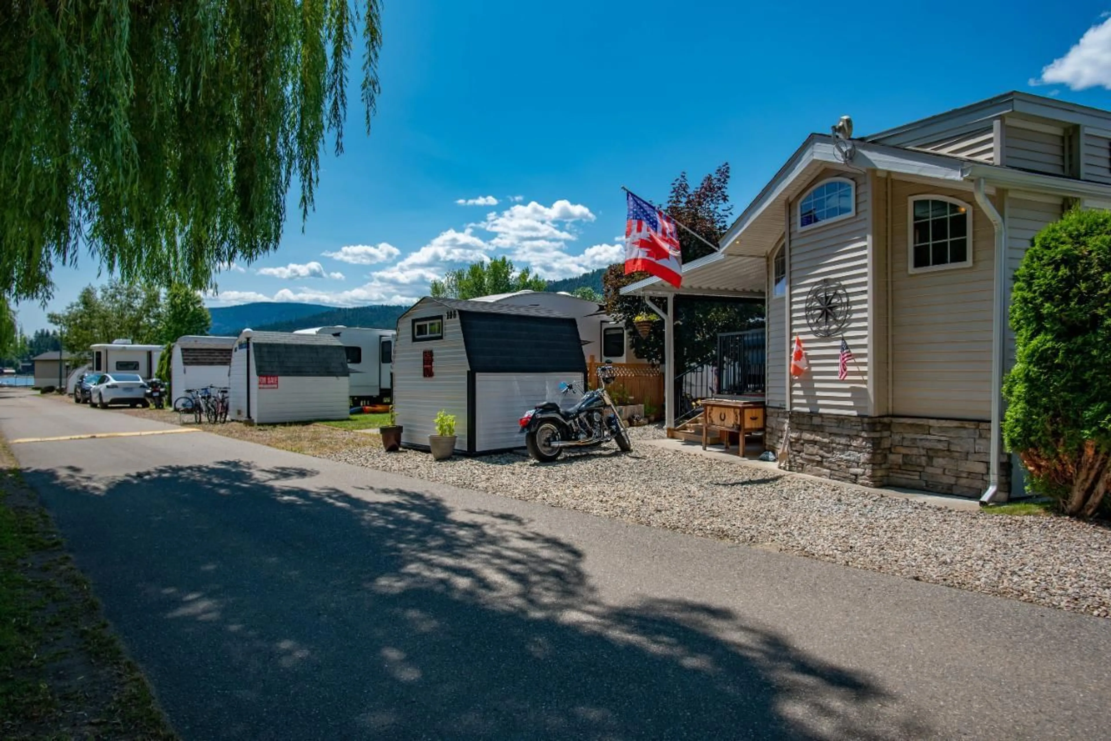 A pic from exterior of the house or condo, cottage for 108 - 1835 BAKERY FRONTAGE ROAD, Christina Lake British Columbia V0H1E0