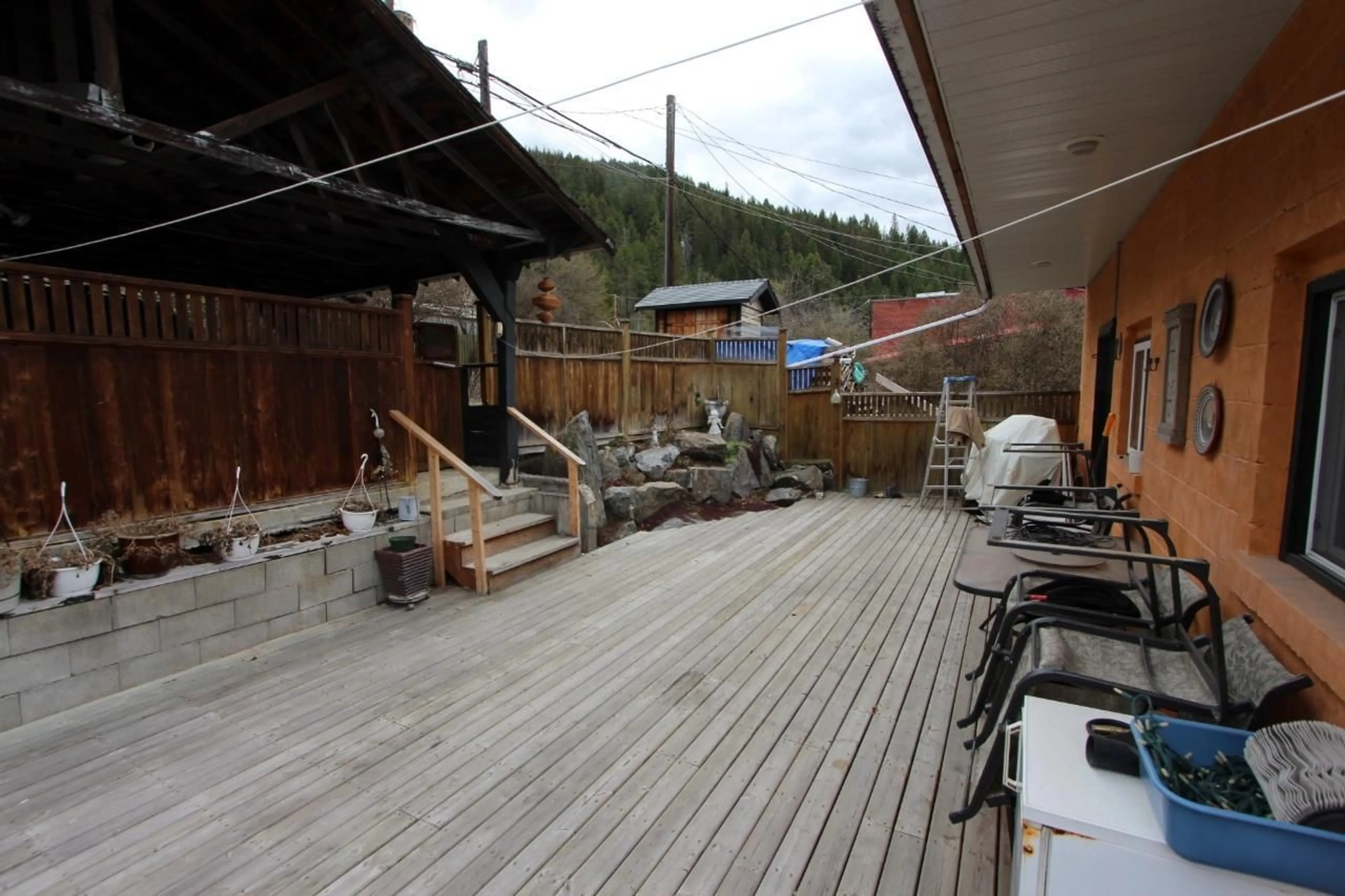 Patio, the street view for 314 COPPER Avenue, Greenwood British Columbia V0G1J0