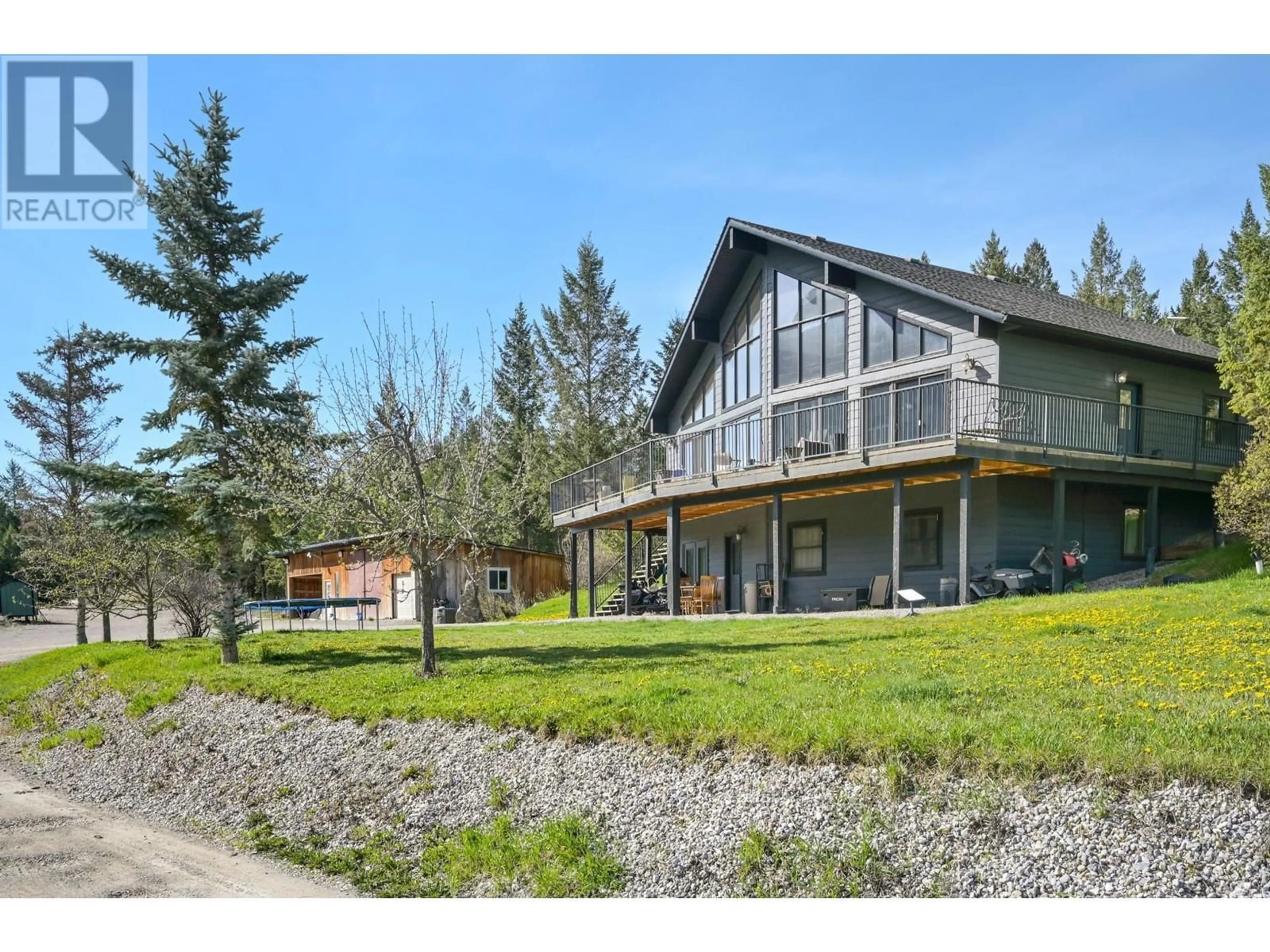A pic from outside/outdoor area/front of a property/back of a property/a pic from drone, unknown for 5991 EDGEWATER SOUTH APPROACH ROAD, Edgewater British Columbia V0A1E0