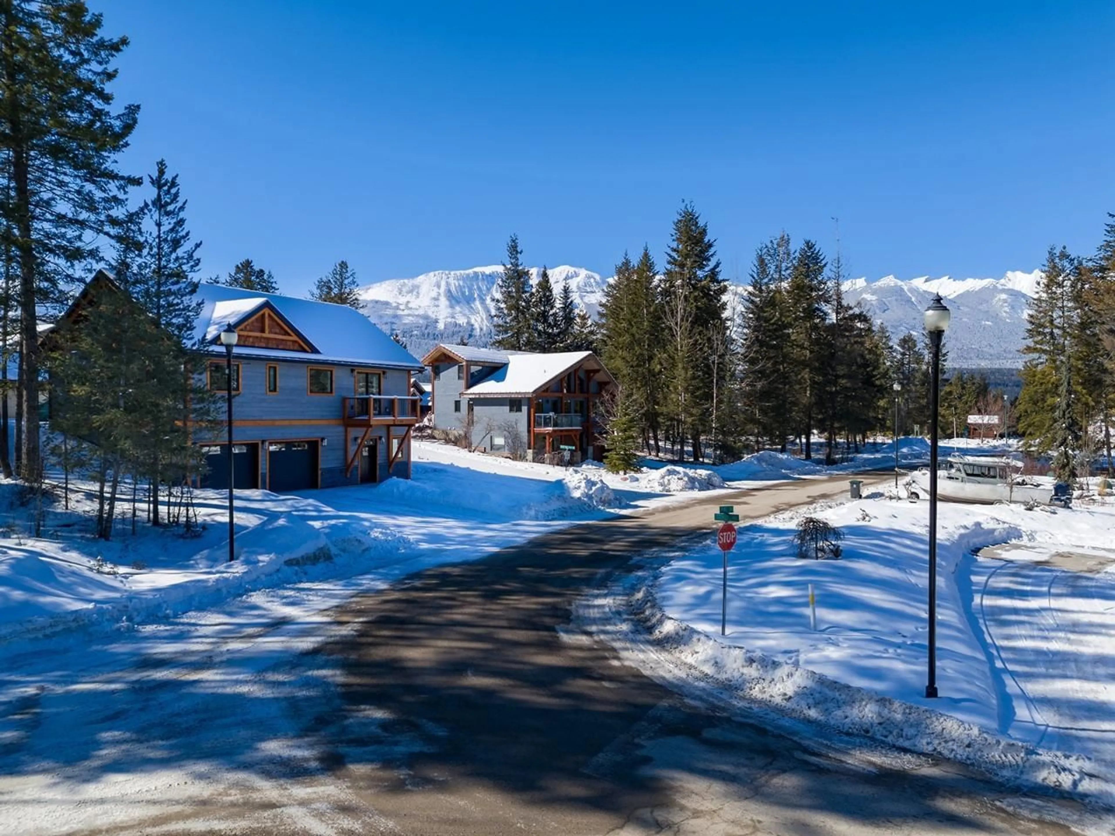 A pic from exterior of the house or condo, the street view for 1360 PINE Drive Unit# 5, Golden British Columbia V0A1H1