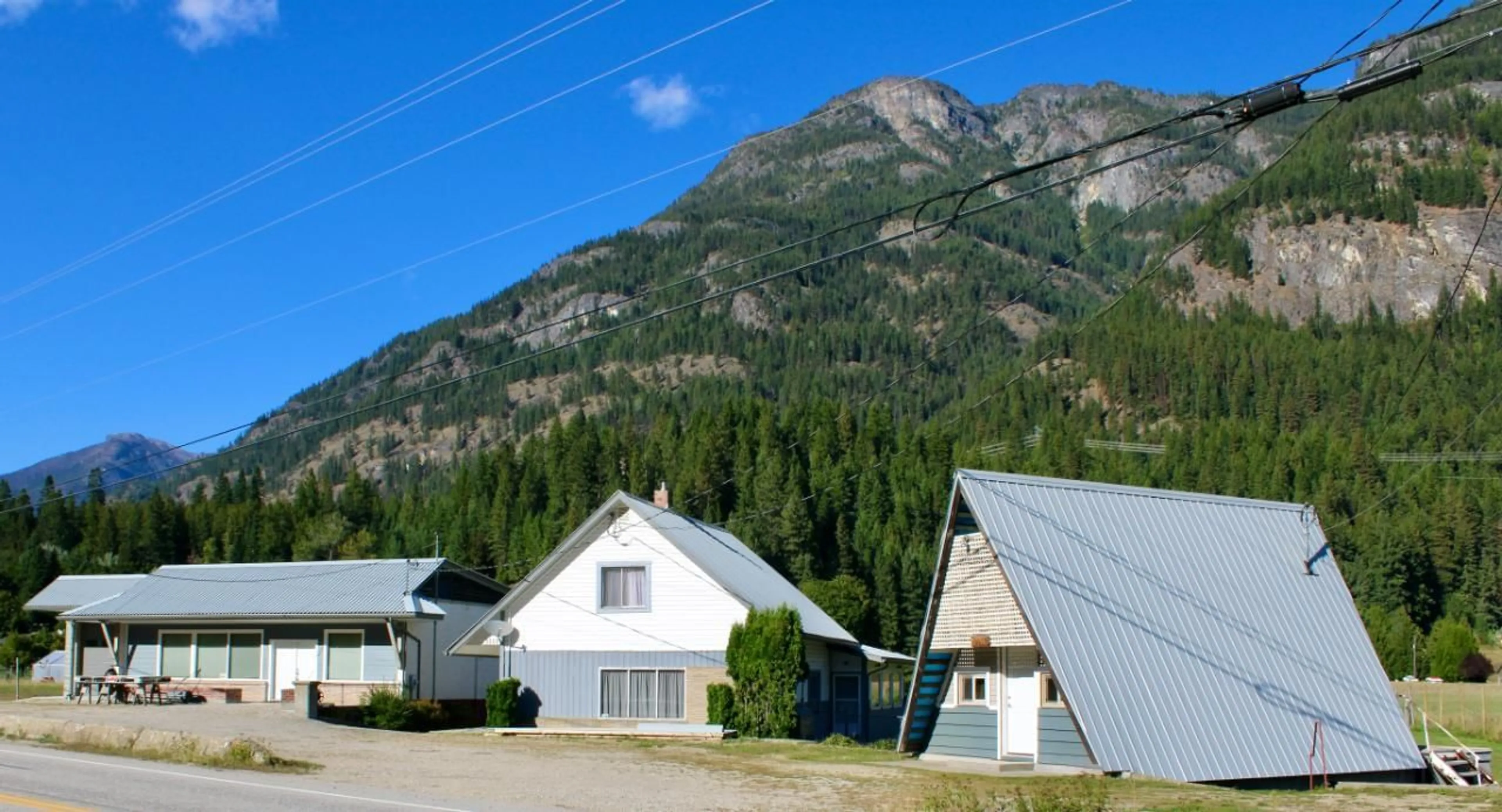 A pic from exterior of the house or condo, the view of mountain for 3152 6 Highway, Slocan Park British Columbia V0G2E0