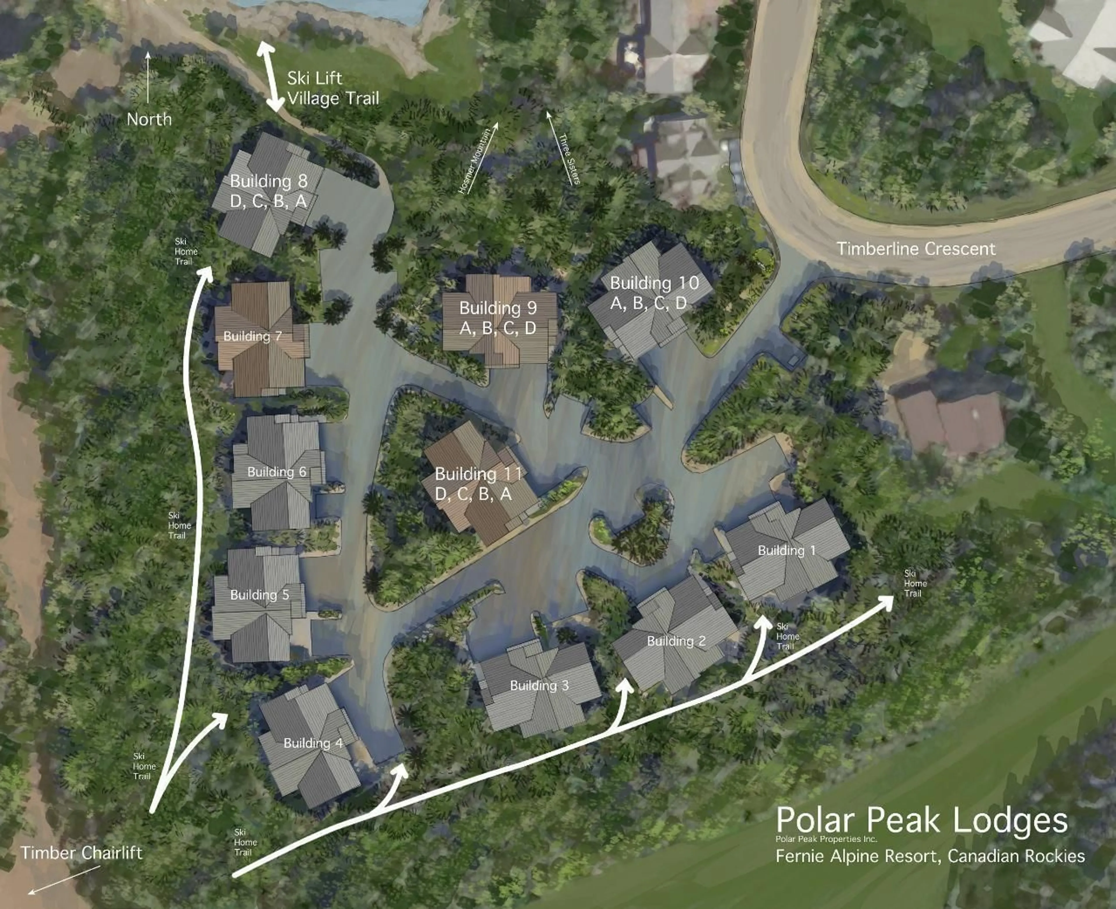 Picture of a map for 4576 TIMBERLINE Crescent Unit# 39, Fernie British Columbia V0B1M5