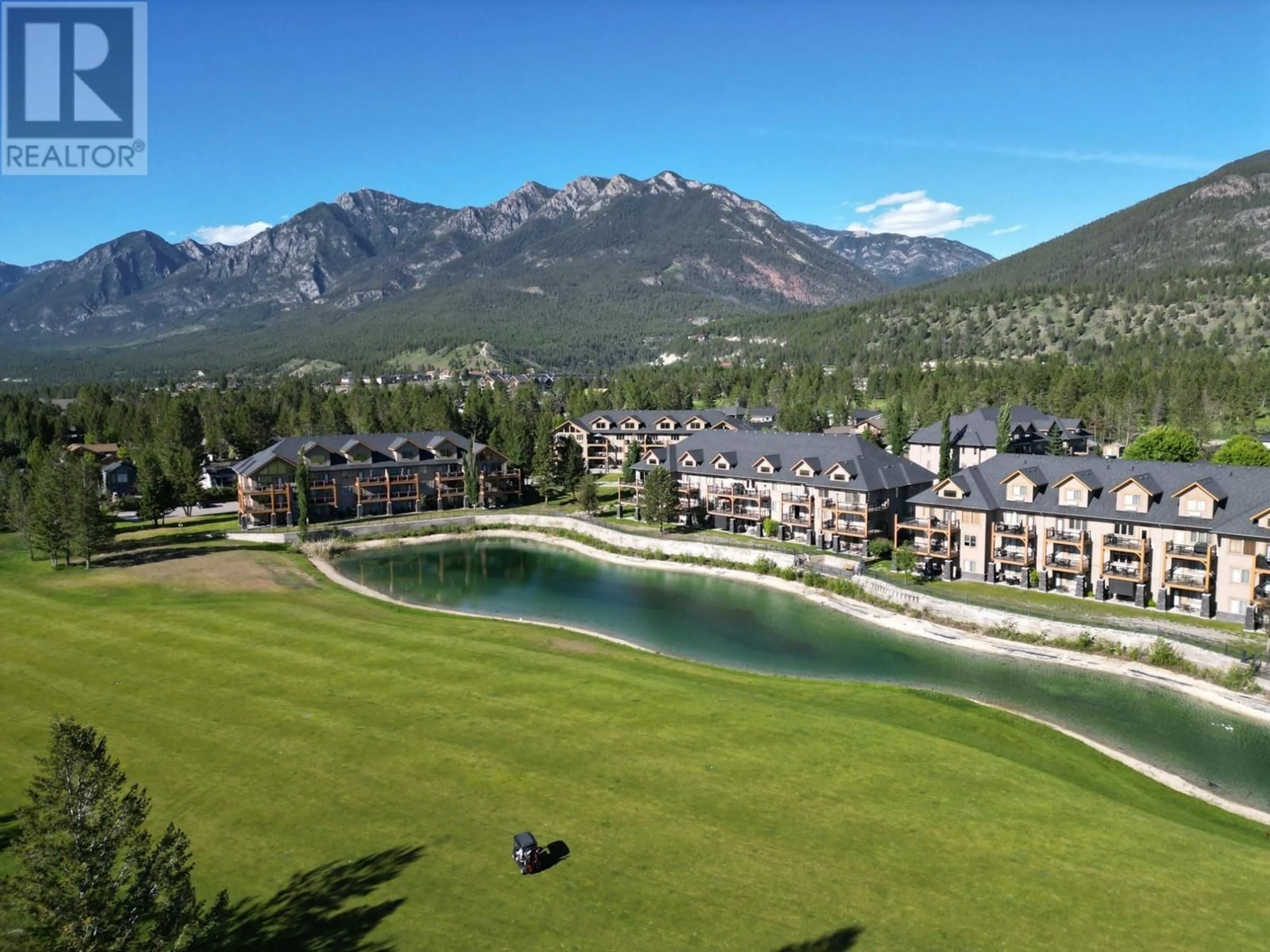 A pic from outside/outdoor area/front of a property/back of a property/a pic from drone, mountain view for 425 B - 400 BIGHORN BOULEVARD, Radium Hot Springs British Columbia V0A1M0