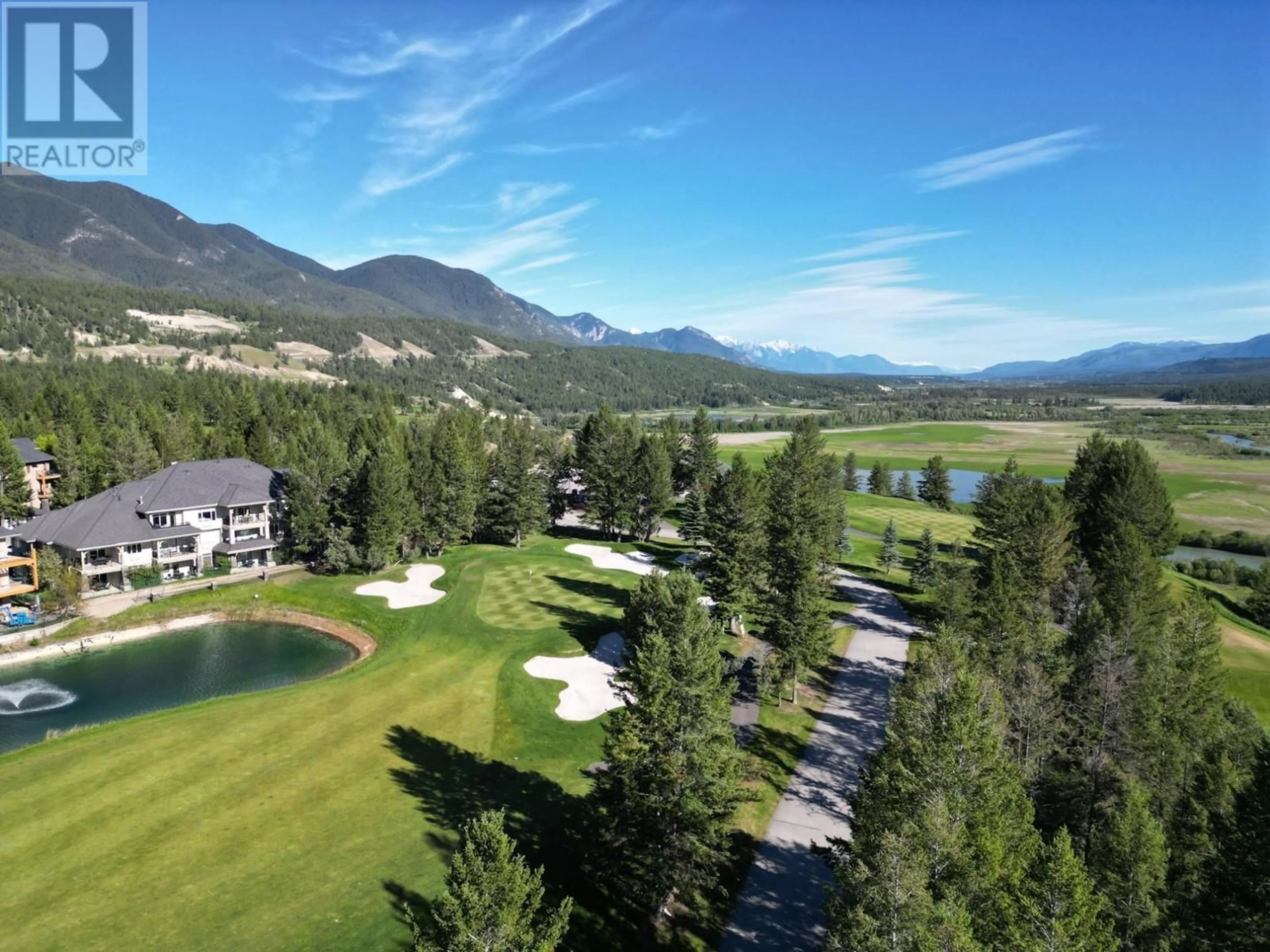 A pic from outside/outdoor area/front of a property/back of a property/a pic from drone, mountain view for 425 C - 400 BIGHORN BOULEVARD, Radium Hot Springs British Columbia V0A1M0