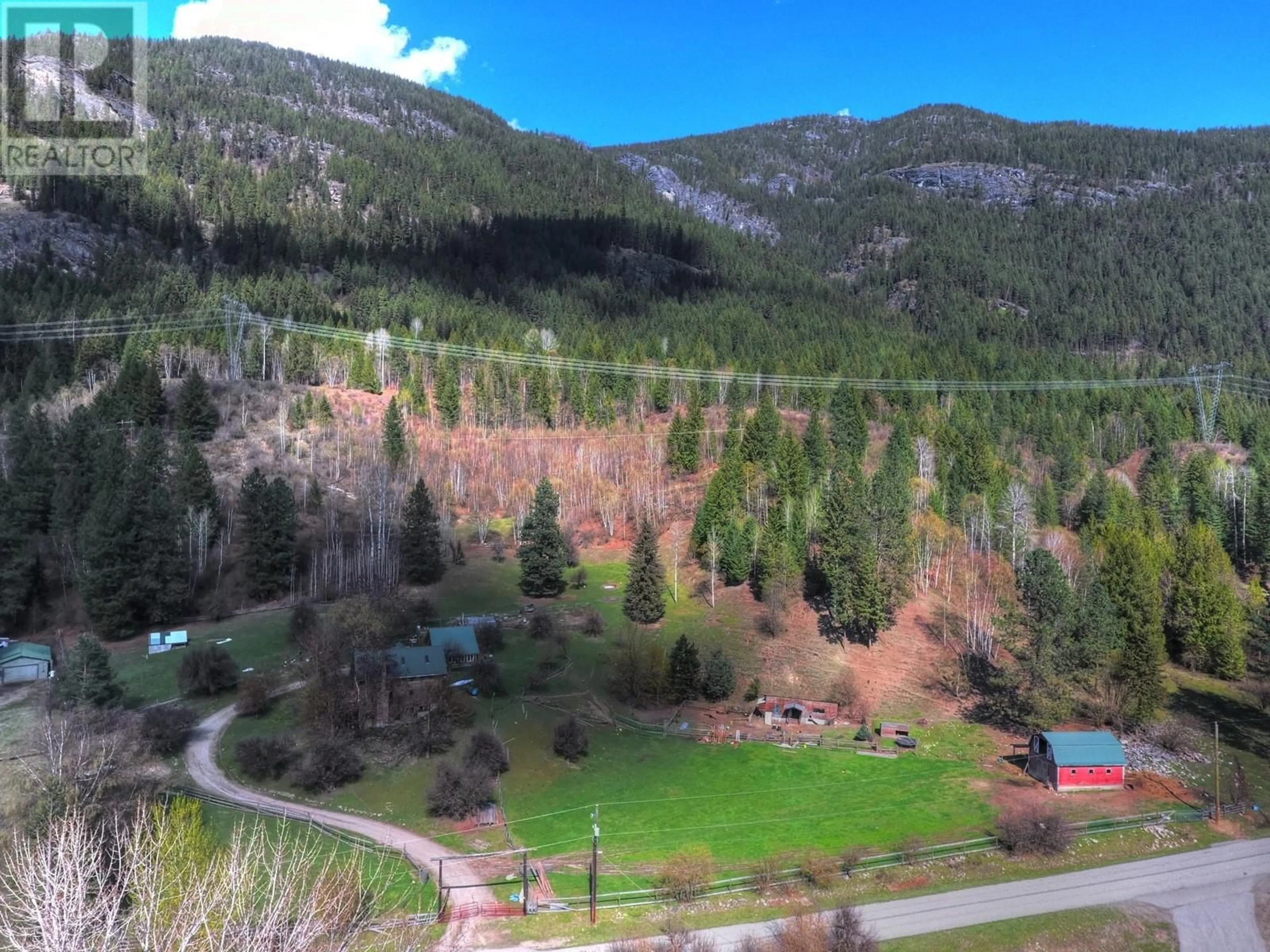 A pic from outside/outdoor area/front of a property/back of a property/a pic from drone, forest/trees view for 2960 UPPER SLOCAN PARK ROAD, Slocan Park British Columbia V0G2E0