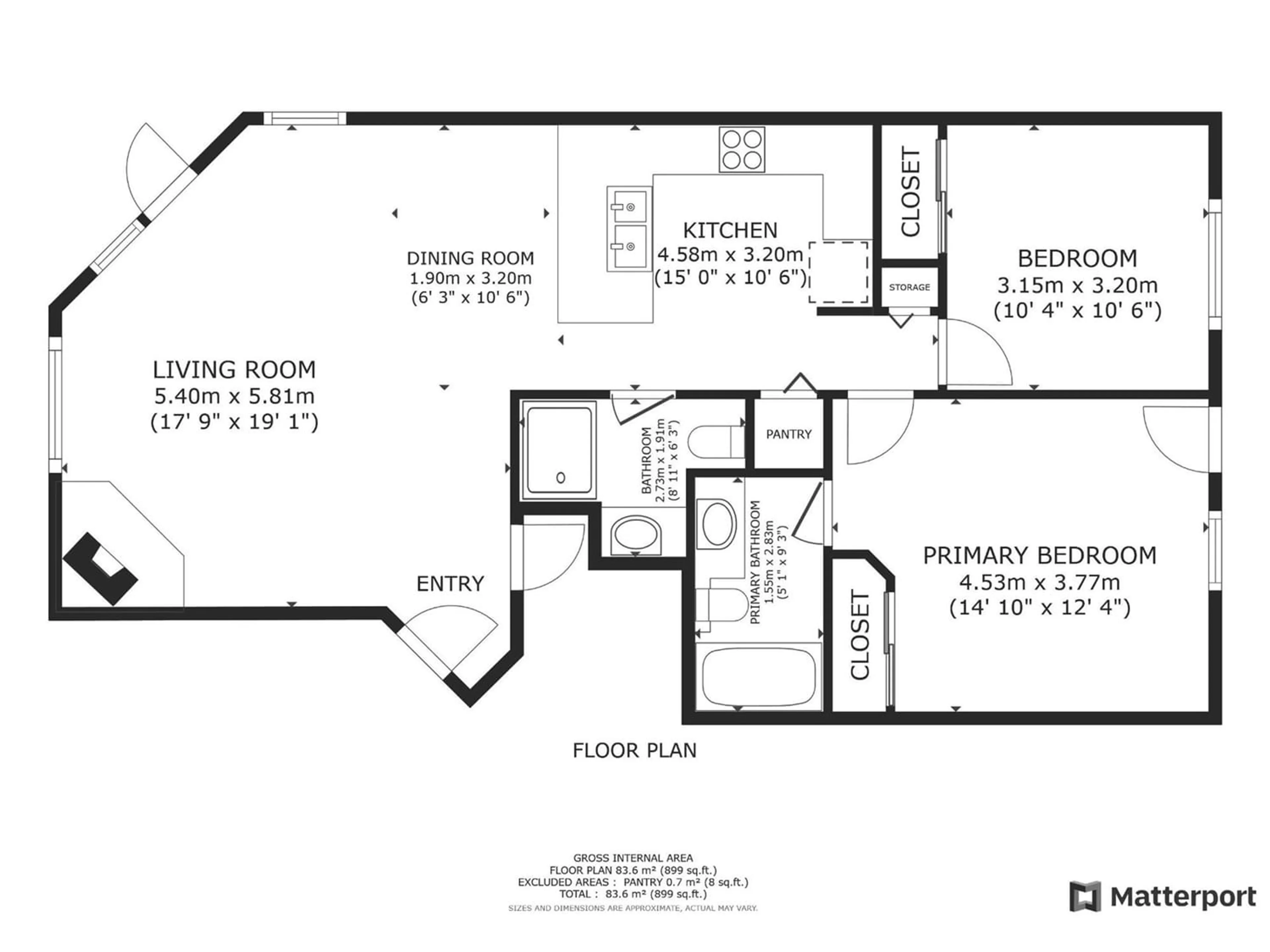 Floor plan for 505 - 7307 PROSPECTOR AVENUE, Radium Hot Springs British Columbia V0A1M0