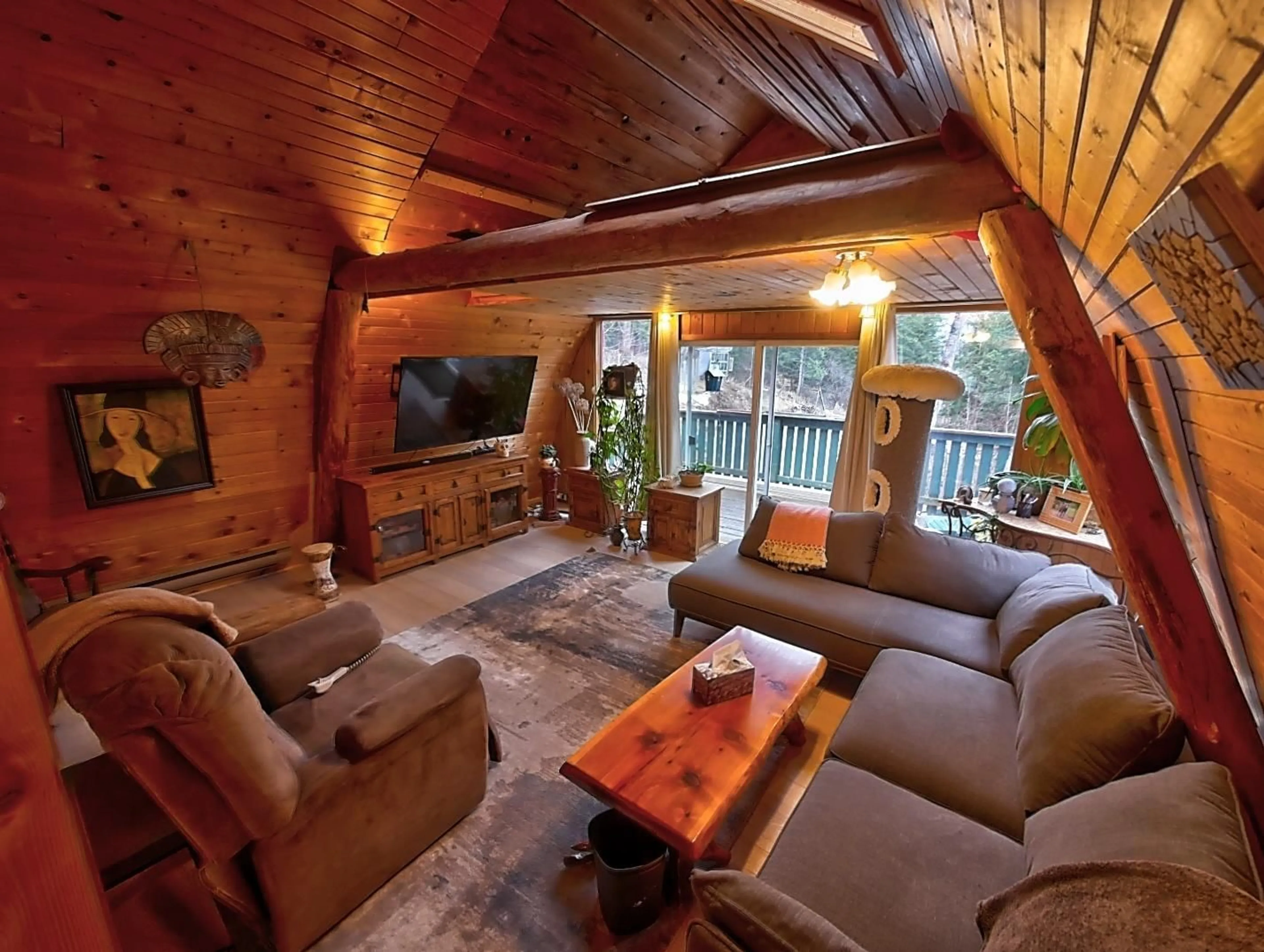 Living room, wood floors for 1608 ZWICKY Road, Kaslo British Columbia V0G1M0