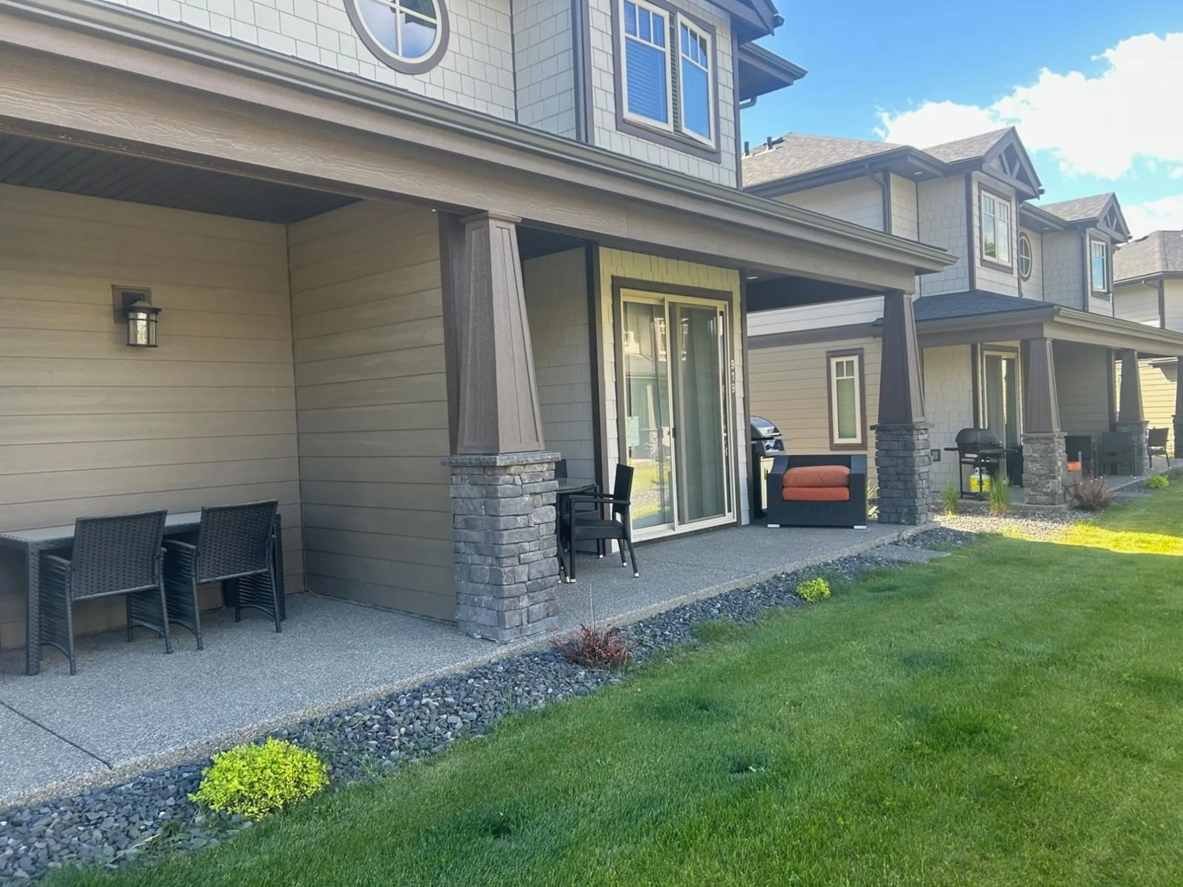 Frontside or backside of a home, the fenced backyard for 900 BIGHORN Boulevard Unit# 919, Radium Hot Springs British Columbia V0A1M0