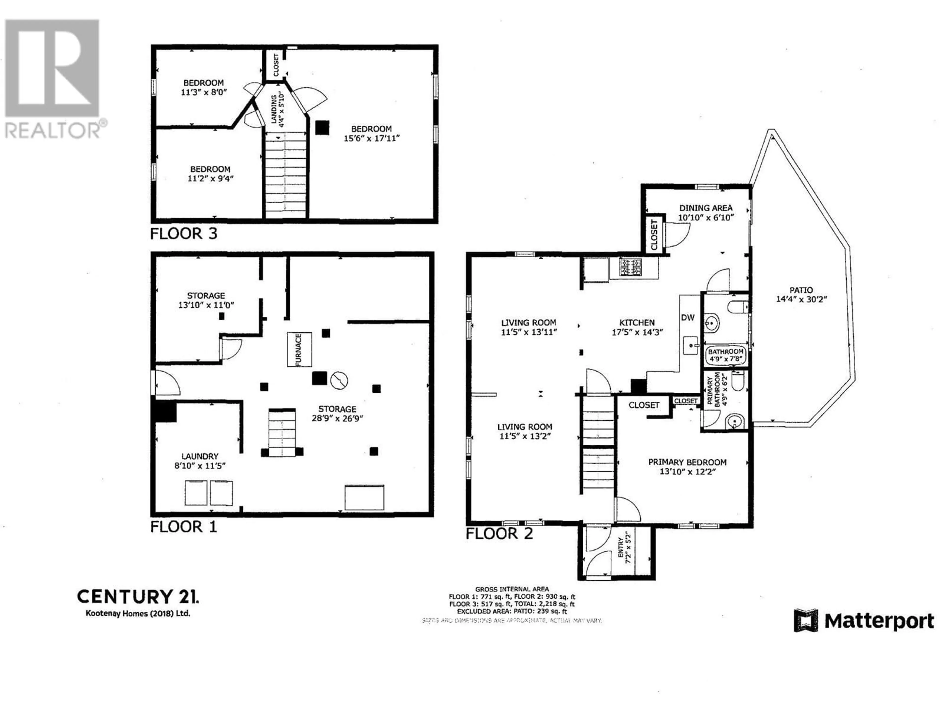 Floor plan for 2062 SIXTH Avenue, Rossland British Columbia V0G1Y0