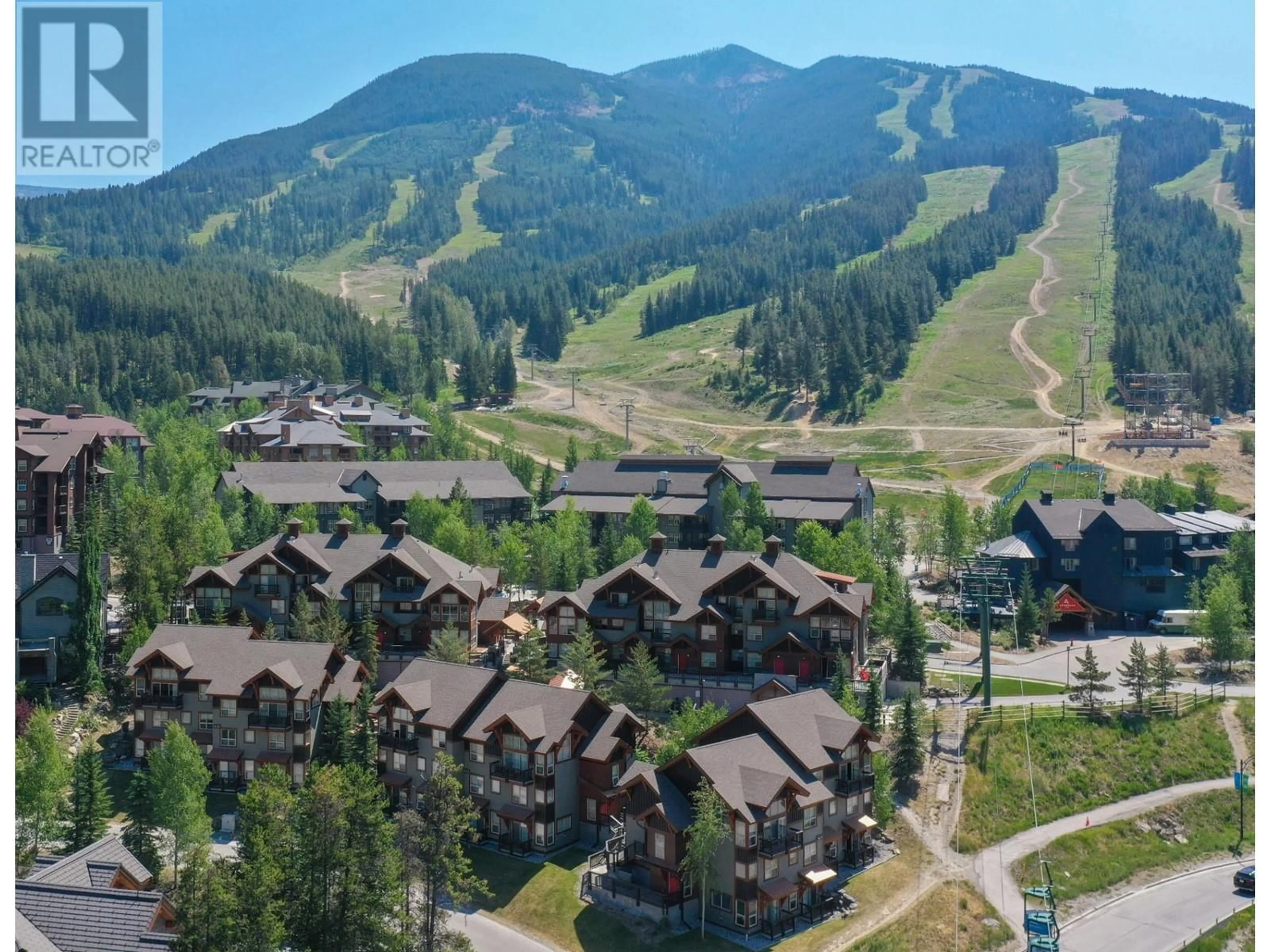 A pic from outside/outdoor area/front of a property/back of a property/a pic from drone, mountain view for 313A - 2049 SUMMIT DRIVE, Panorama British Columbia V0A1T0