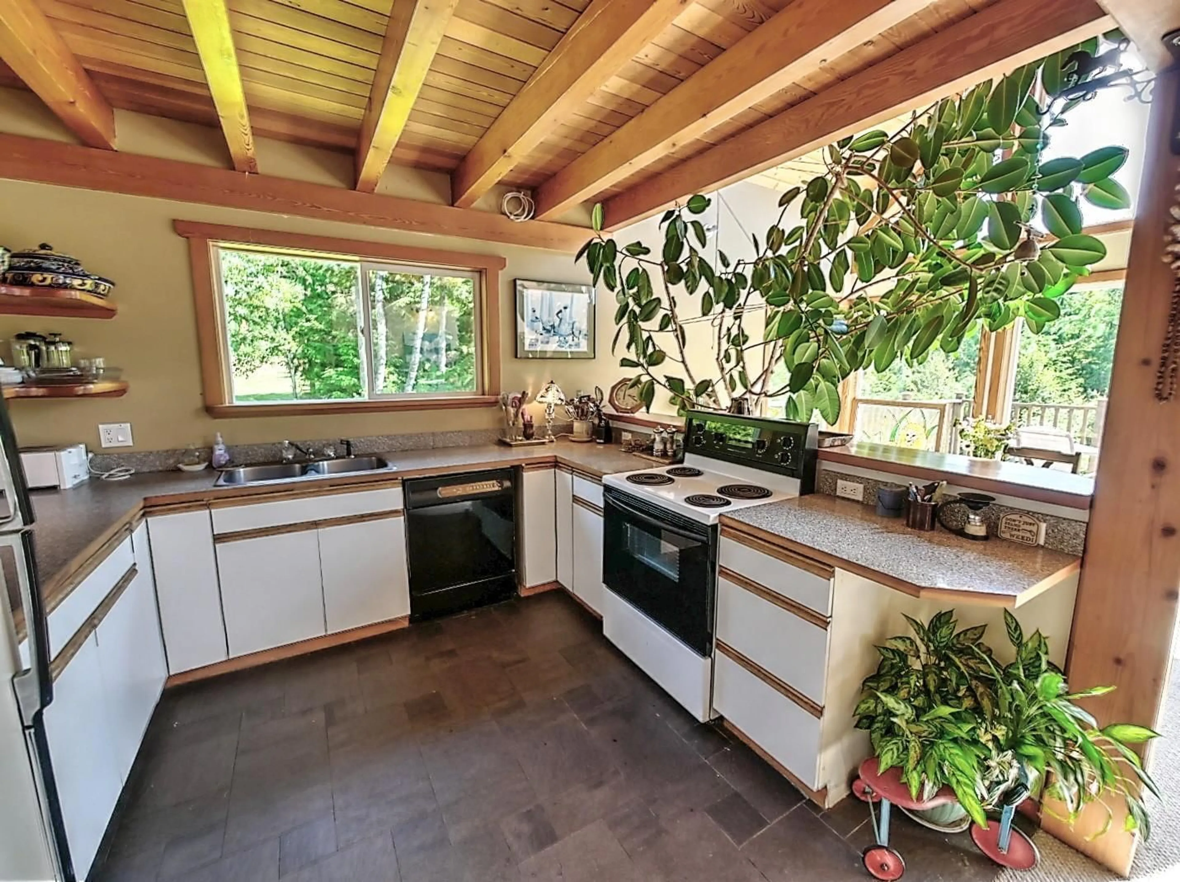 Open concept kitchen for 325 EAST WILSON CREEK  E Road, Rosebery British Columbia V0G1S1