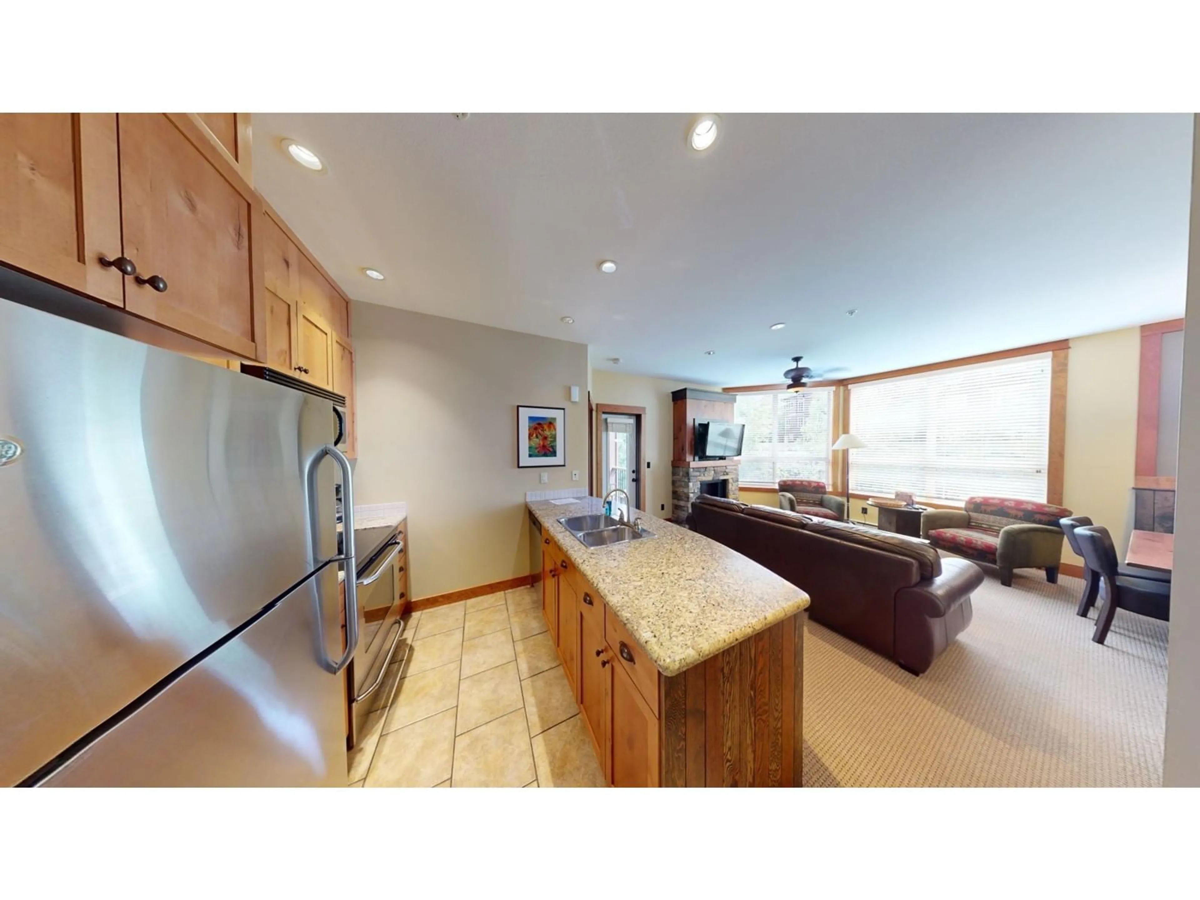 Open concept kitchen for 4559 TIMBERLINE Crescent Unit# 631C, Fernie British Columbia V0B1M6