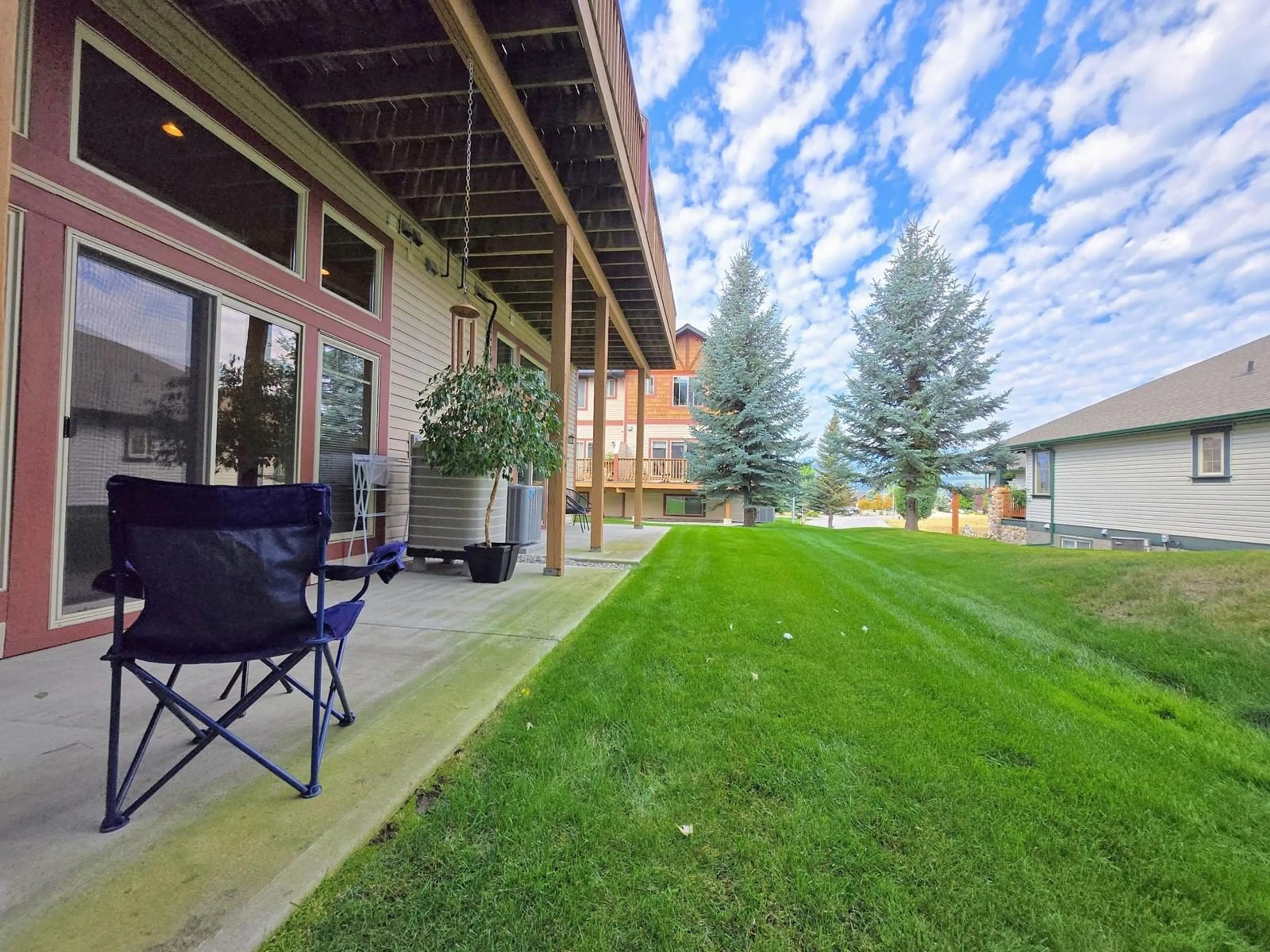 Patio, the fenced backyard for 4878 RIDGE Road Unit# 25, Radium Hot Springs British Columbia V0A1M0