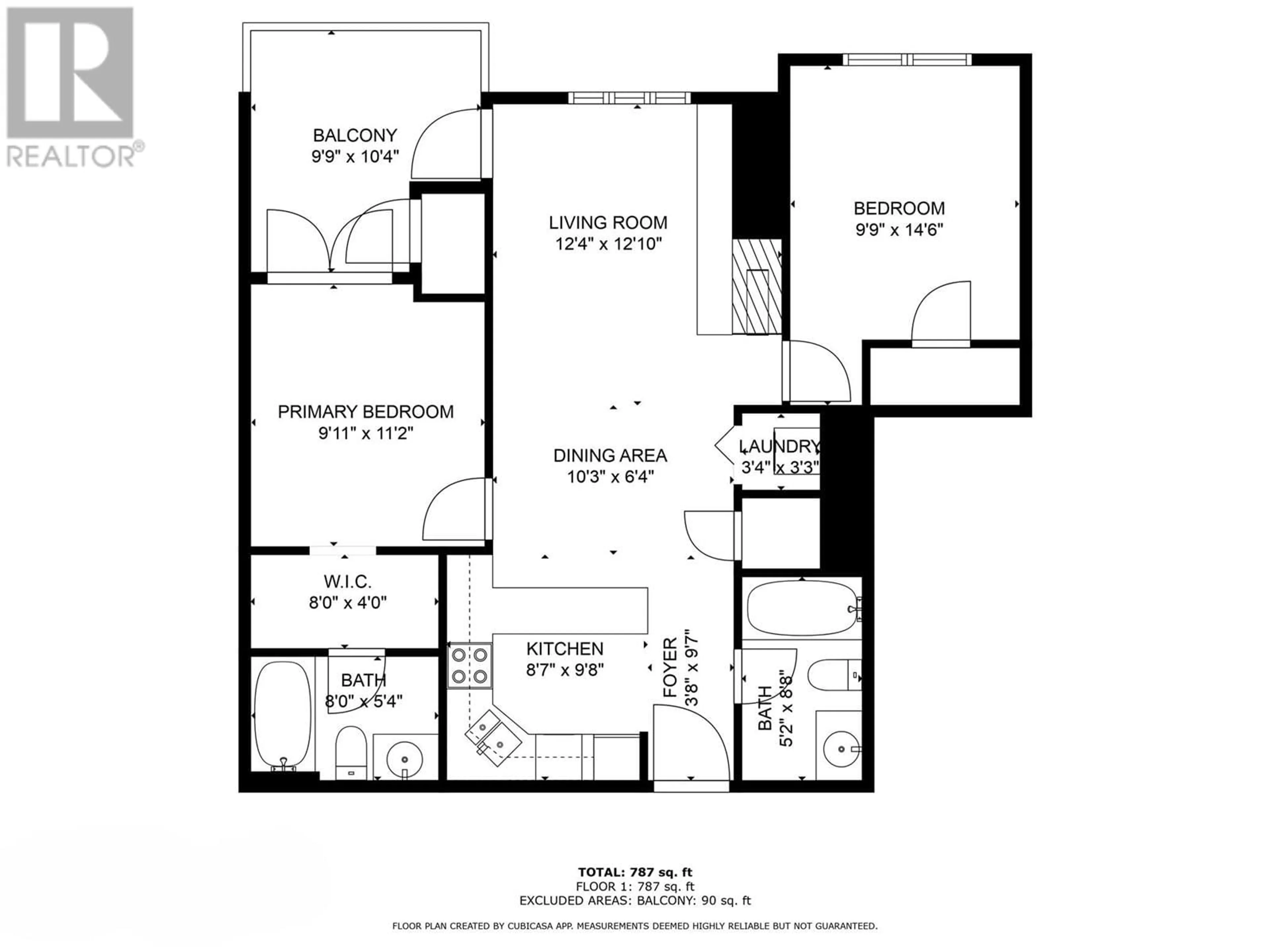 Floor plan for 2203 - 7495 COLUMBIA AVENUE, Radium Hot Springs British Columbia V0A1M0