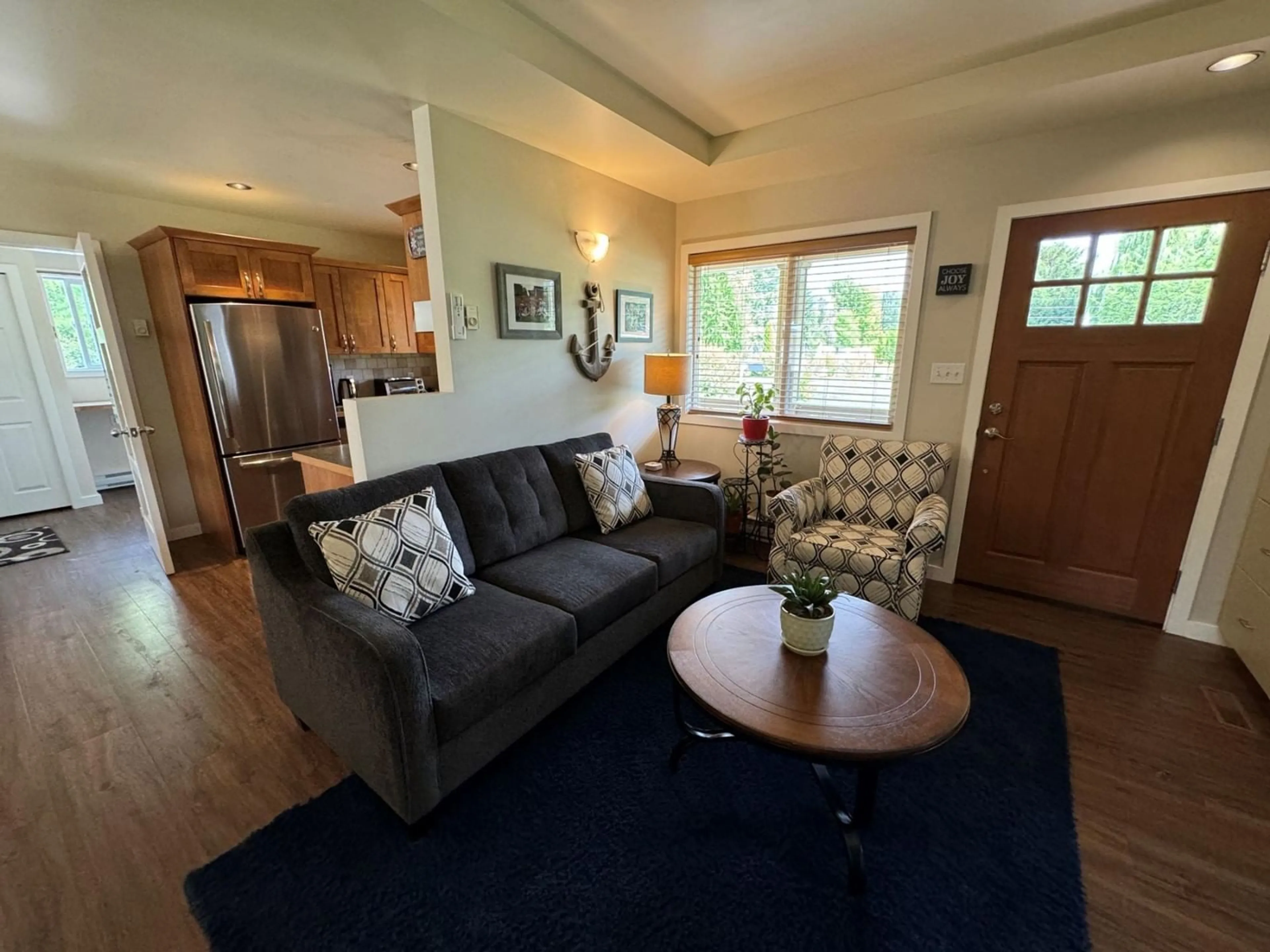 Living room, wood floors for 6155 12TH Street, Grand Forks British Columbia V0H1H0