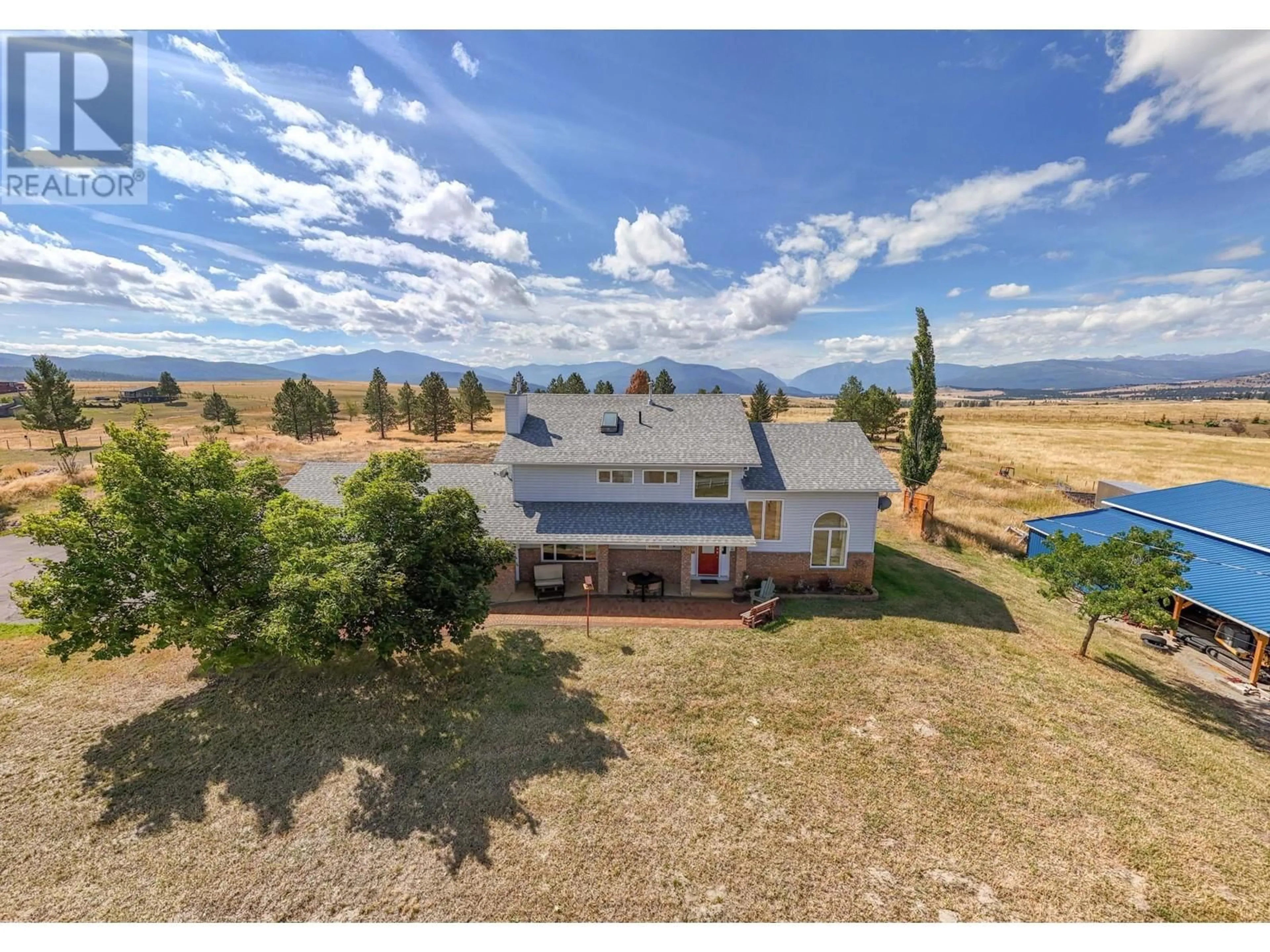 A pic from outside/outdoor area/front of a property/back of a property/a pic from drone, mountain view for 9617 CLEARVIEW ROAD, Cranbrook British Columbia V1C7E2