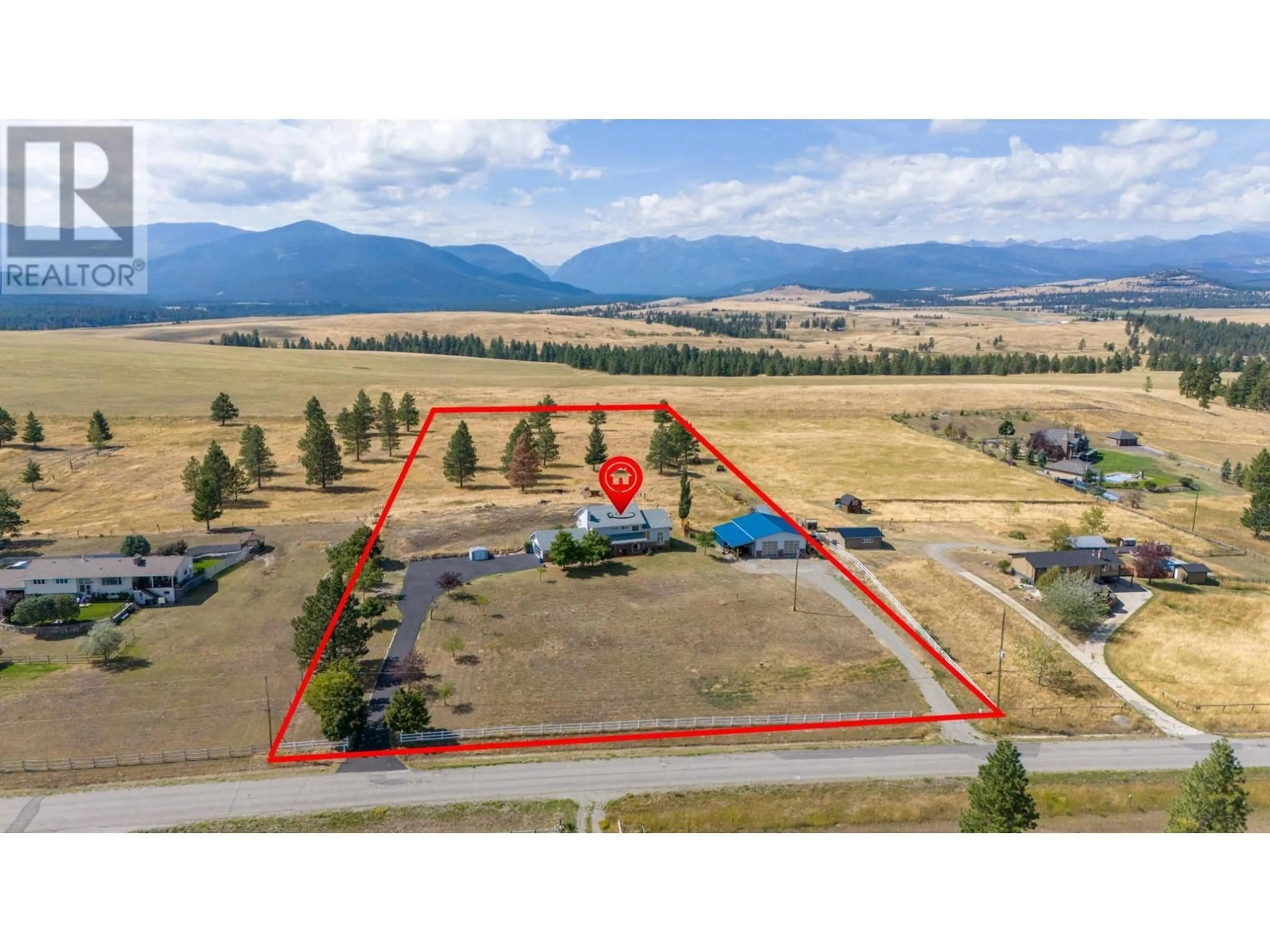 A pic from outside/outdoor area/front of a property/back of a property/a pic from drone, mountain view for 9617 CLEARVIEW ROAD, Cranbrook British Columbia V1C7E2