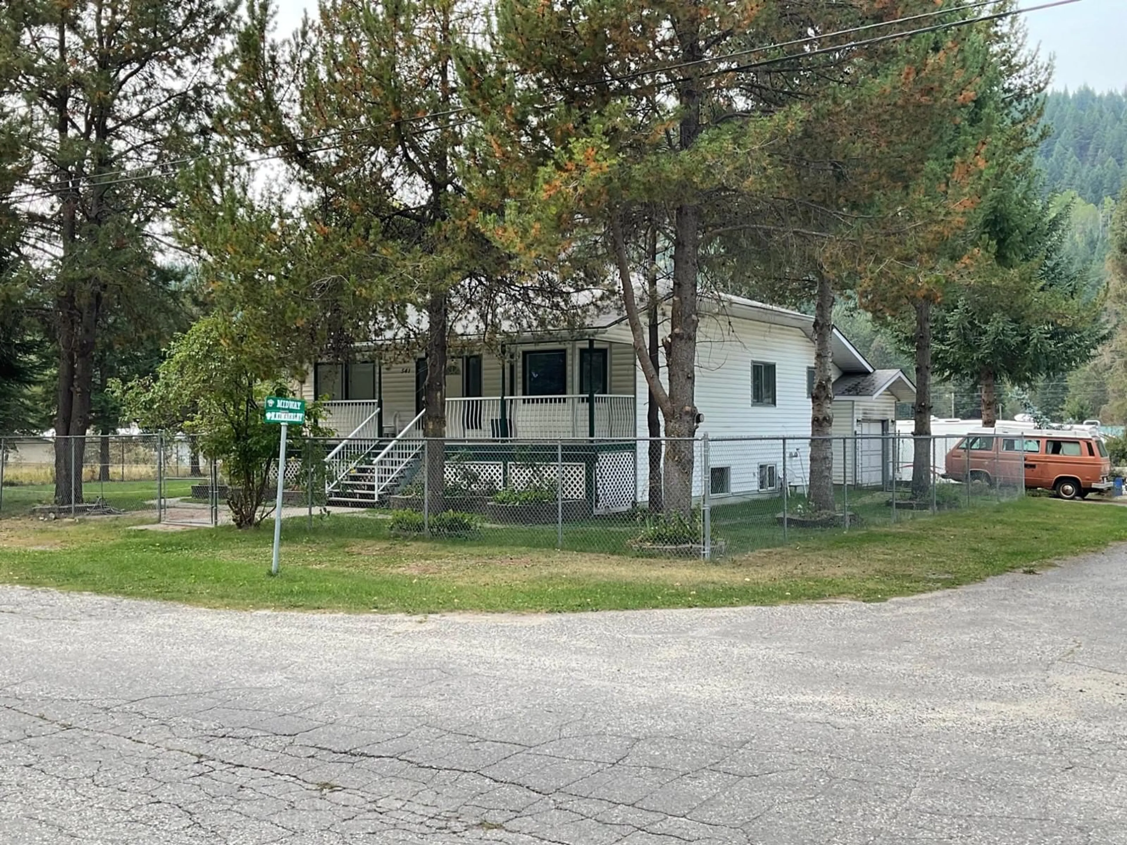 A pic from exterior of the house or condo, the street view for 541 KIMBERLEY  N Avenue, Greenwood British Columbia V0H1J0