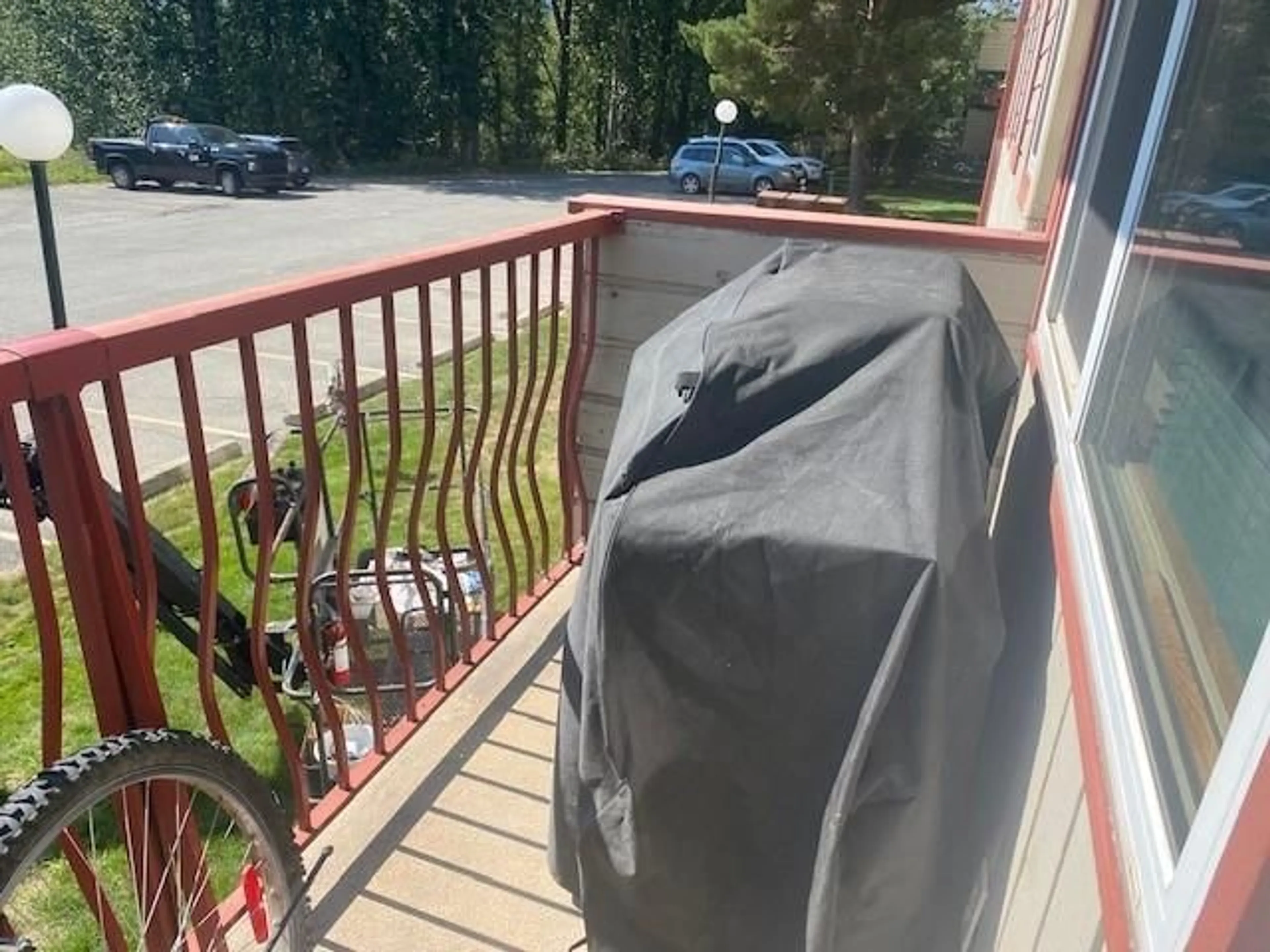 Balcony in the apartment, the street view for 65 COKATO Road Unit# 202, Fernie British Columbia V0B1M4