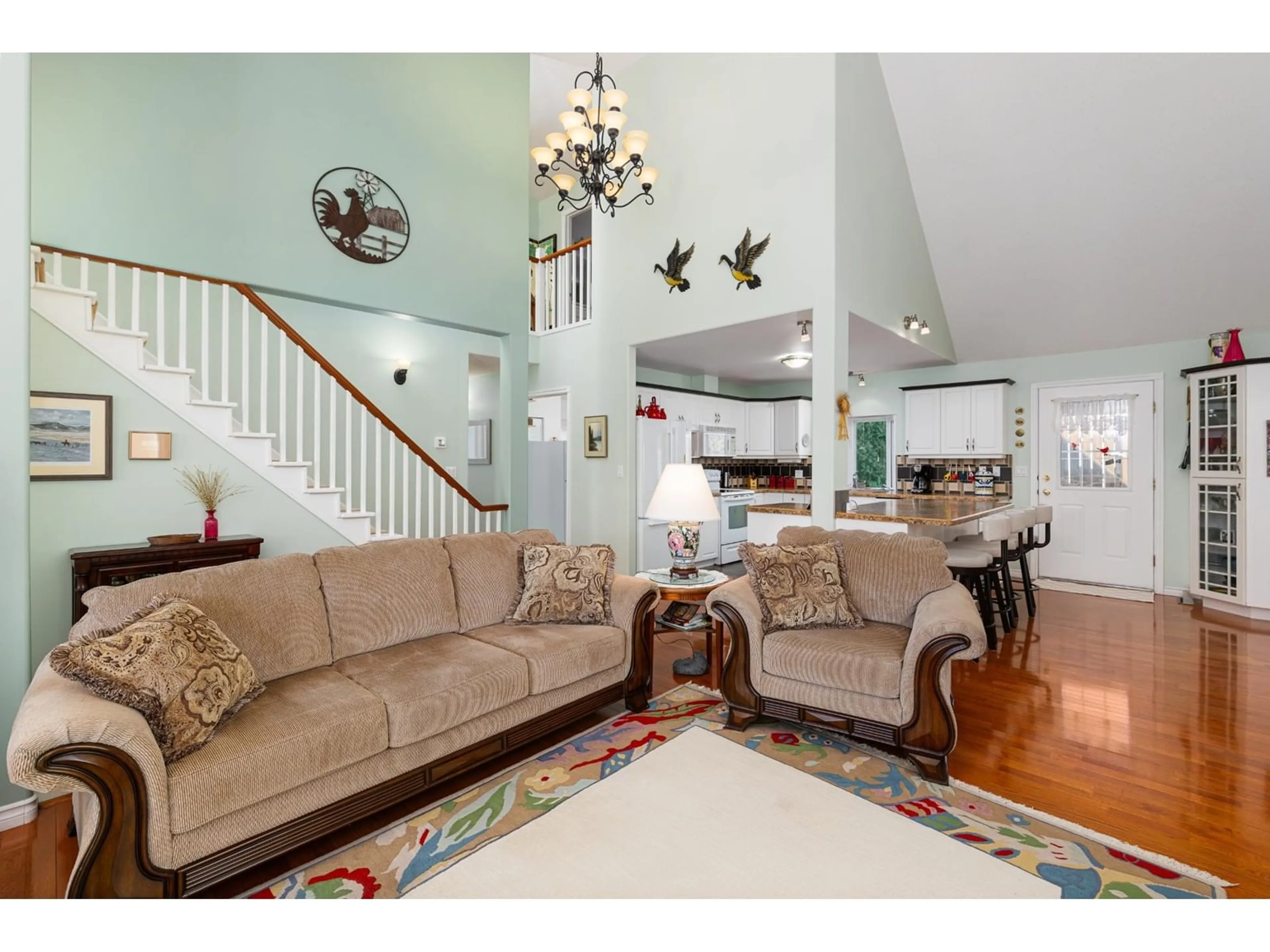 Living room, wood floors for 304 DUGAN Street, Creston British Columbia V0B1G3