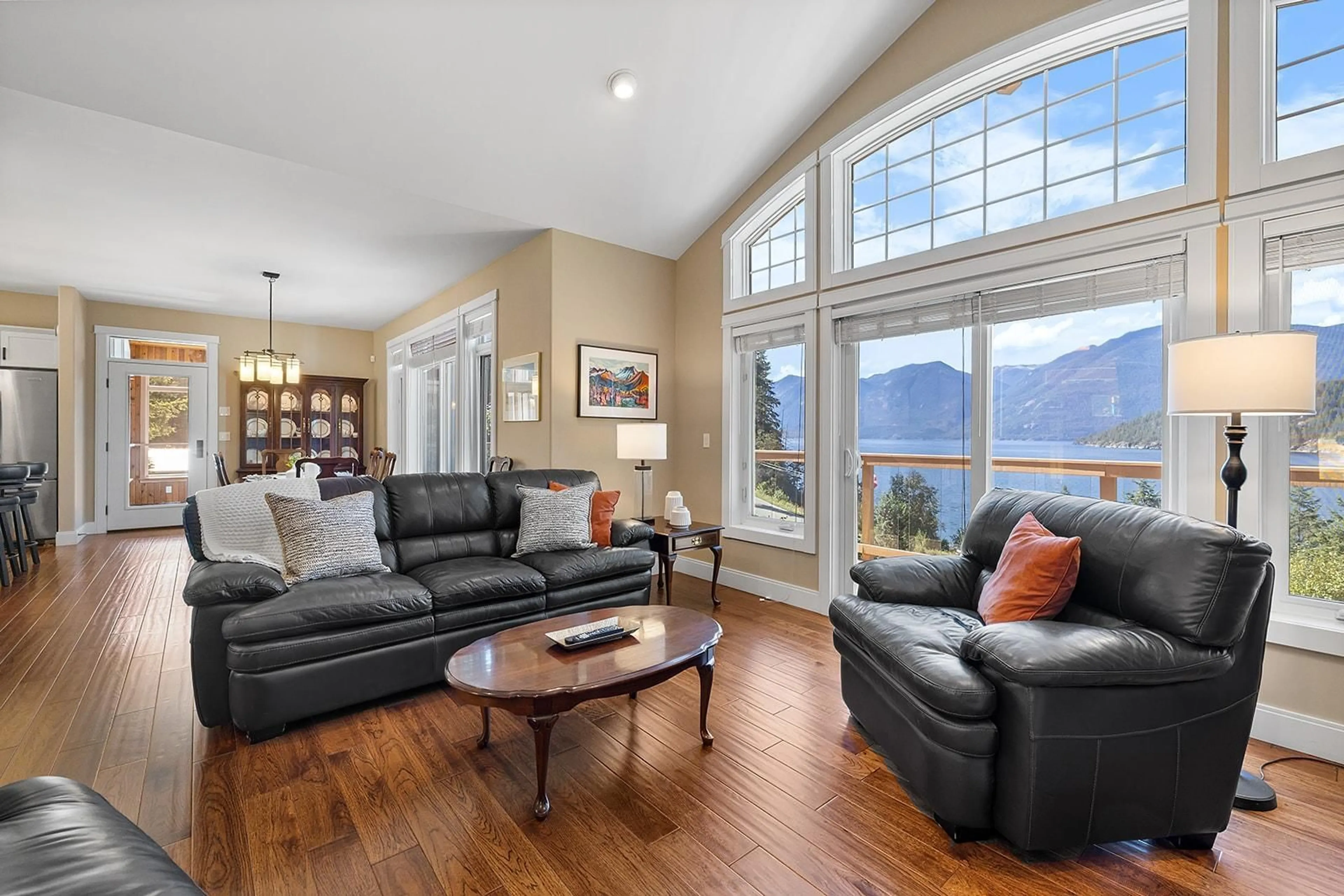 Living room, wood floors for 15001 ANDERSON Road, Gray Creek British Columbia V0B1S0