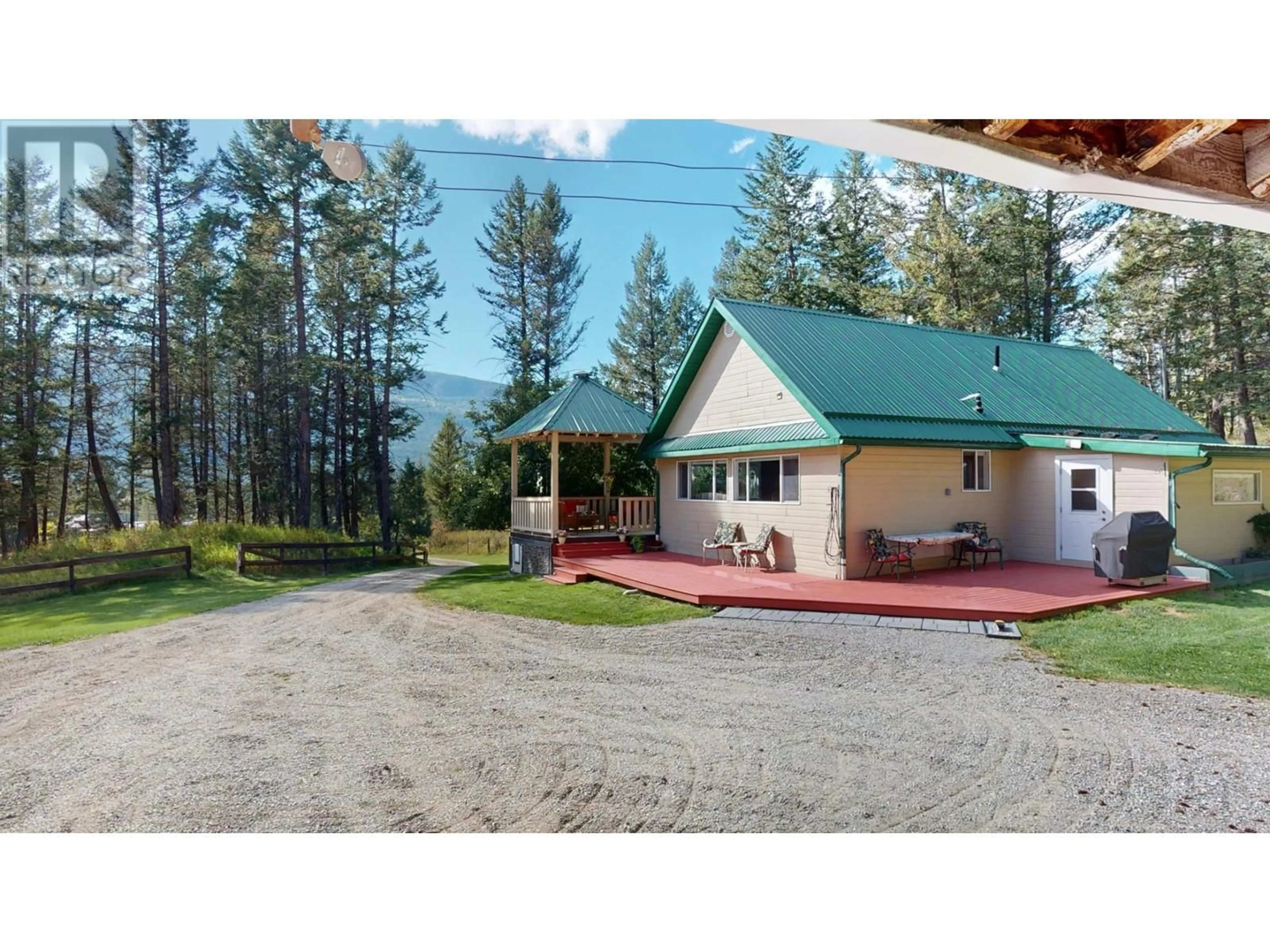 A pic from outside/outdoor area/front of a property/back of a property/a pic from drone, mountain view for 5670 GLENMORE DRIVE, Edgewater British Columbia V0A1E0