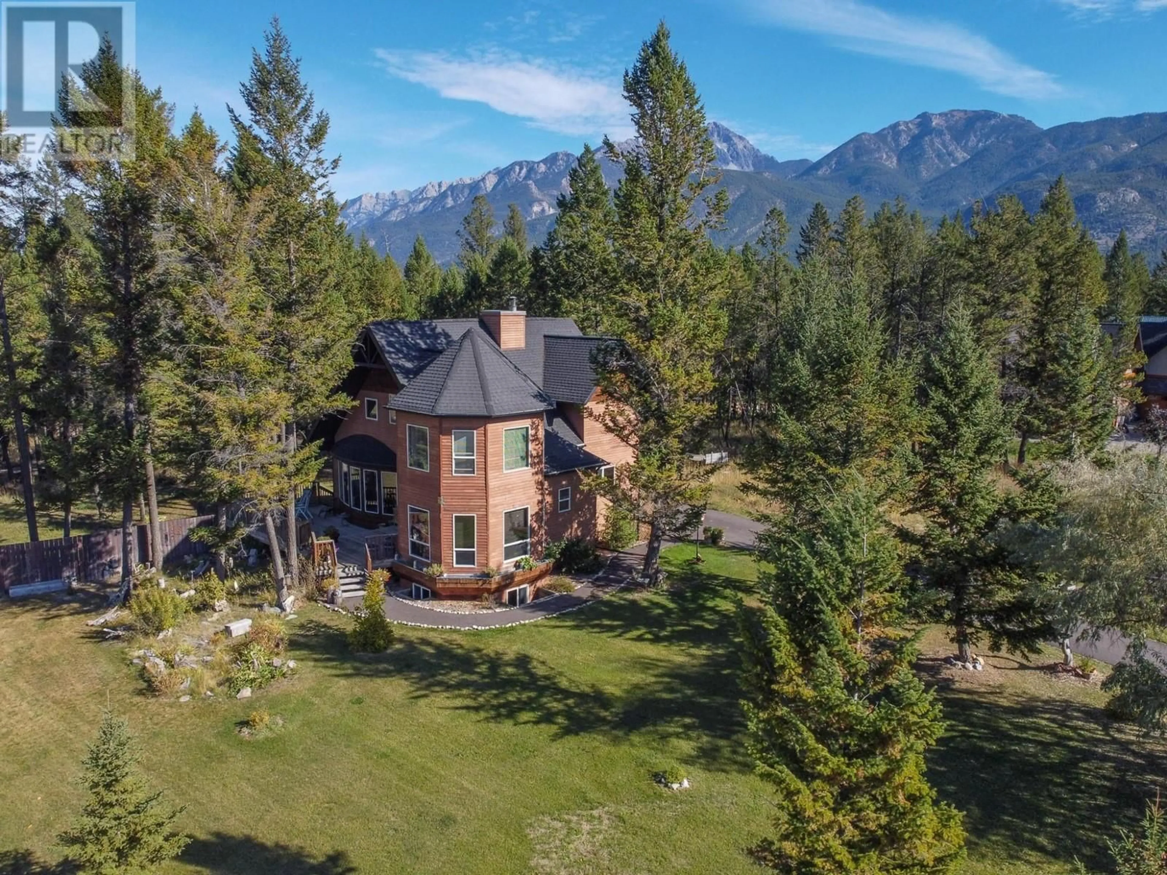 A pic from outside/outdoor area/front of a property/back of a property/a pic from drone, mountain view for 6823 COLUMBIA RIDGE DRIVE, Fairmont Hot Springs British Columbia V0B1L2