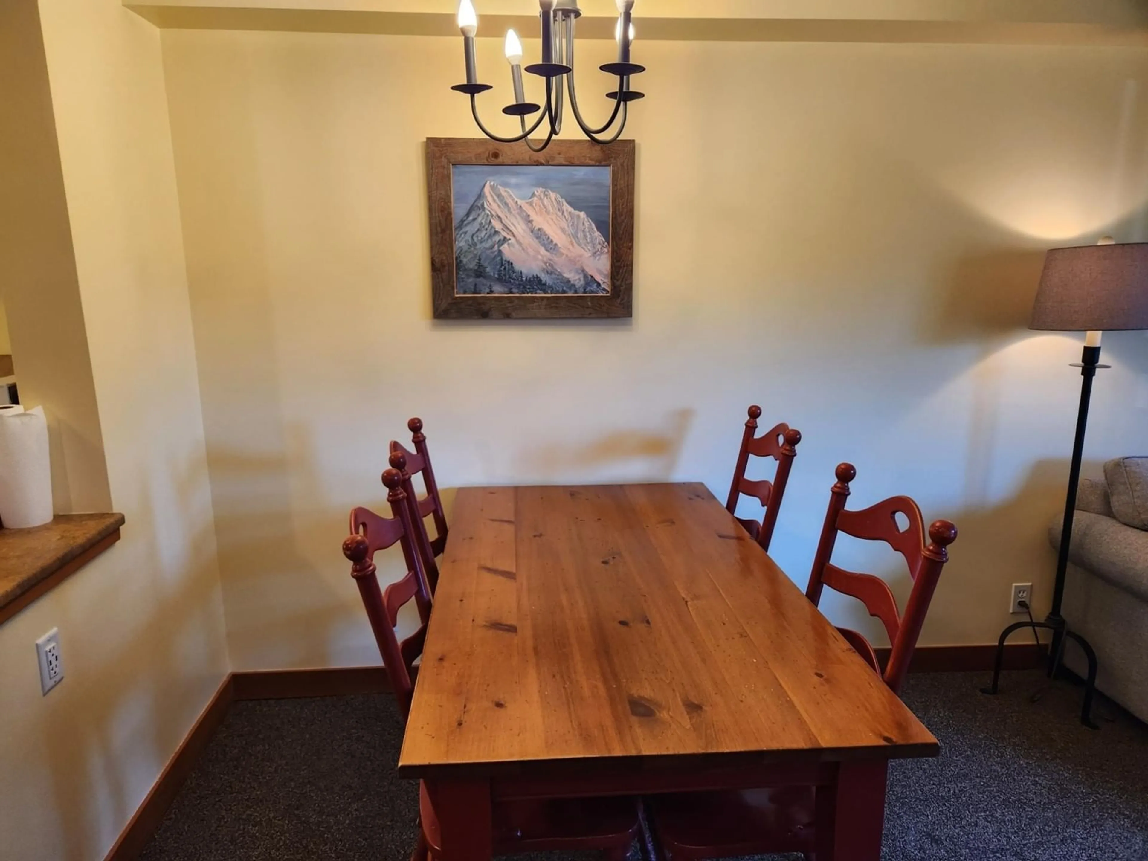 Dining room, wood floors, cottage for 2080 SUMMIT Drive Unit# 305, Panorama British Columbia V0A1T0