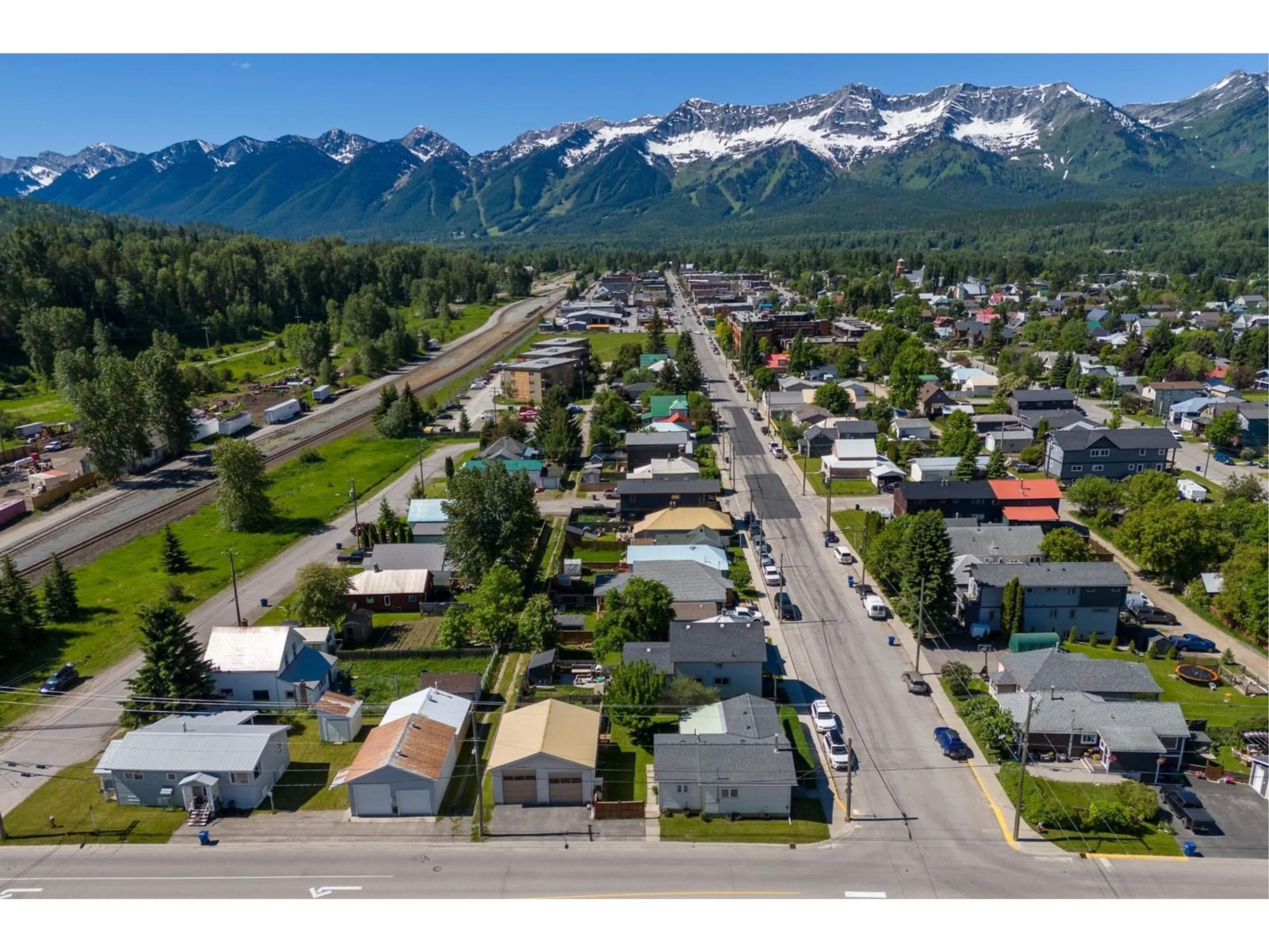 A pic from exterior of the house or condo, the street view for 1292 2ND Avenue, Fernie British Columbia V0B1M0