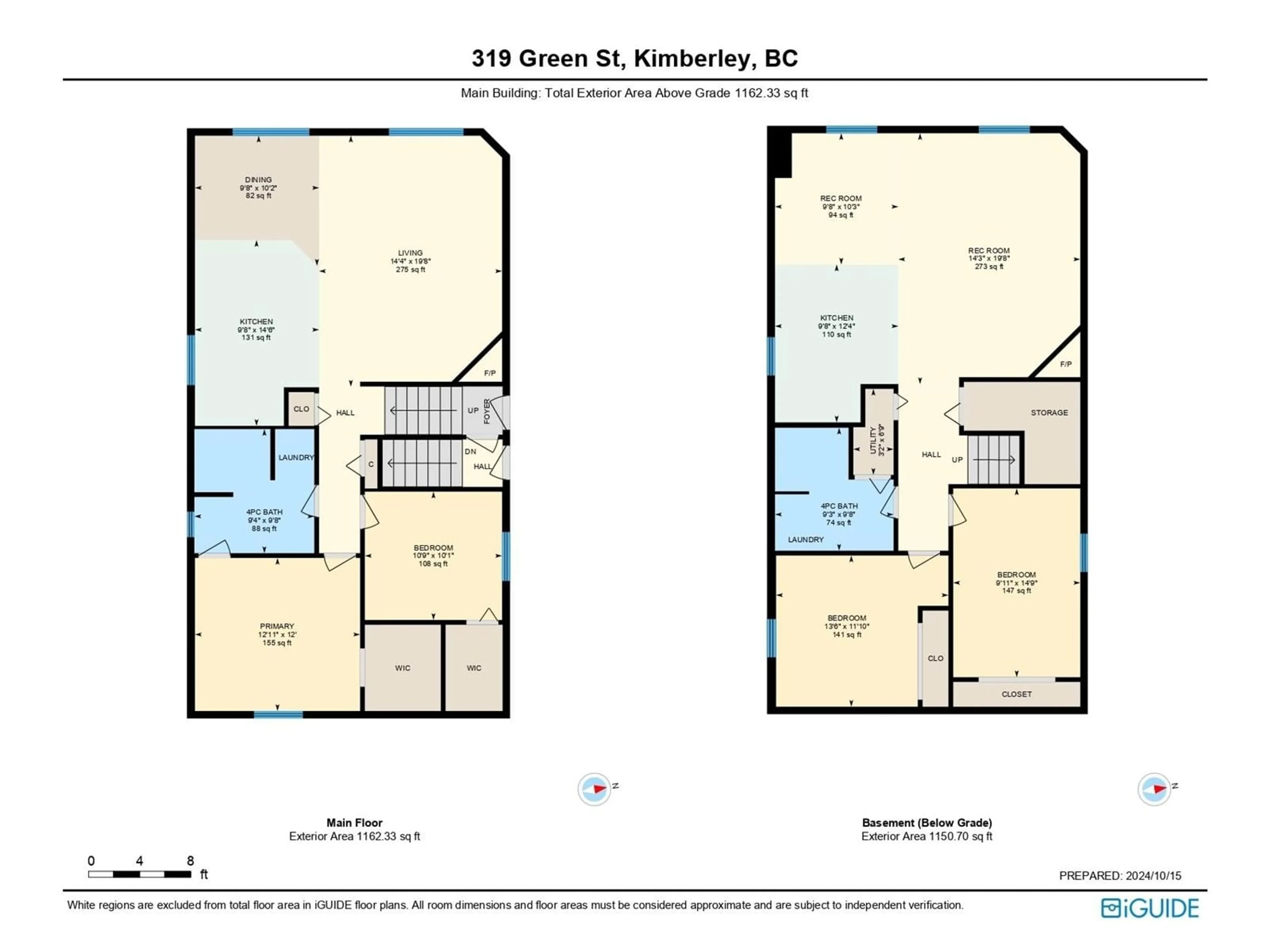 Floor plan for 315/319 GREEN Street, Kimberley British Columbia V1A2M9