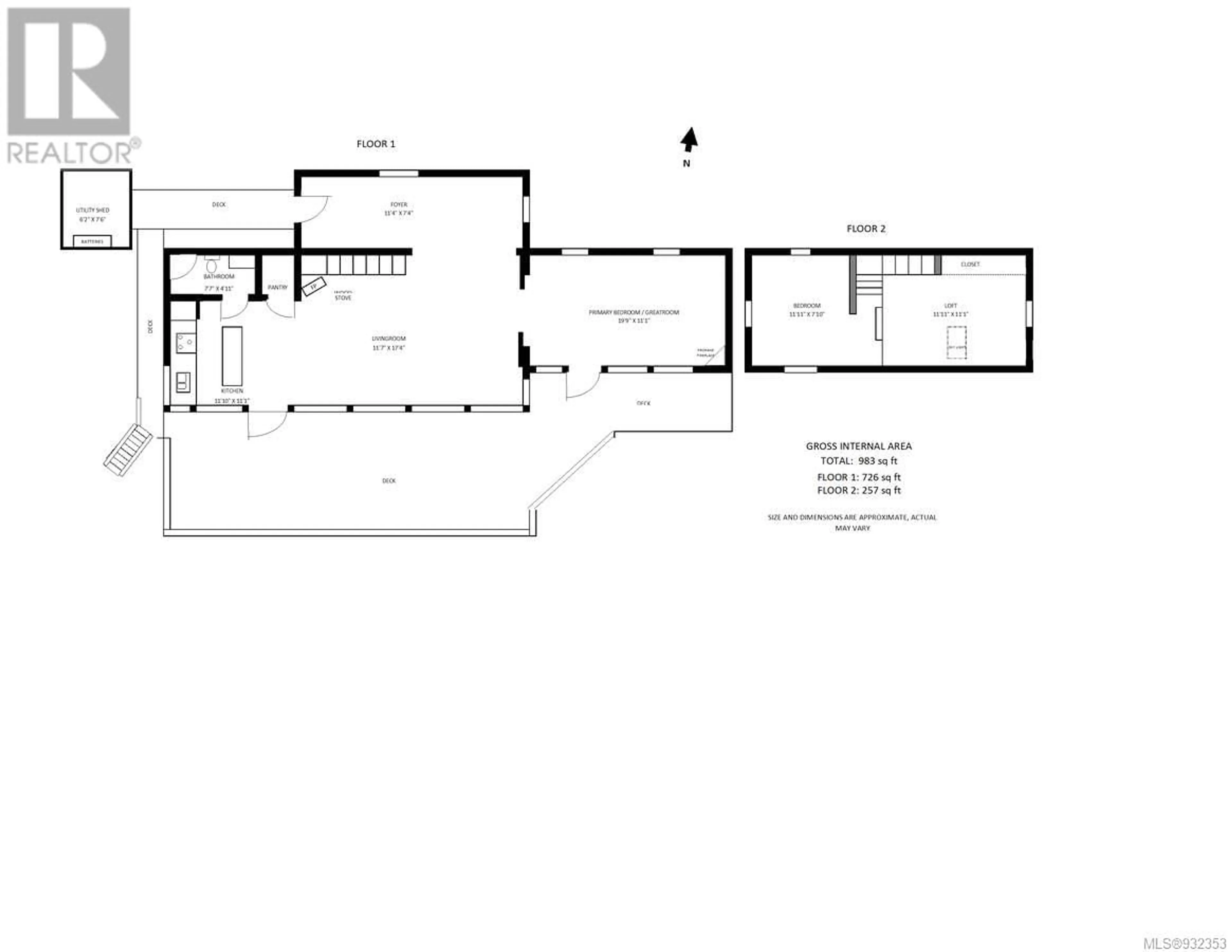 Floor plan for 631 Flewett Dr, Decourcy Island British Columbia V9R1X7