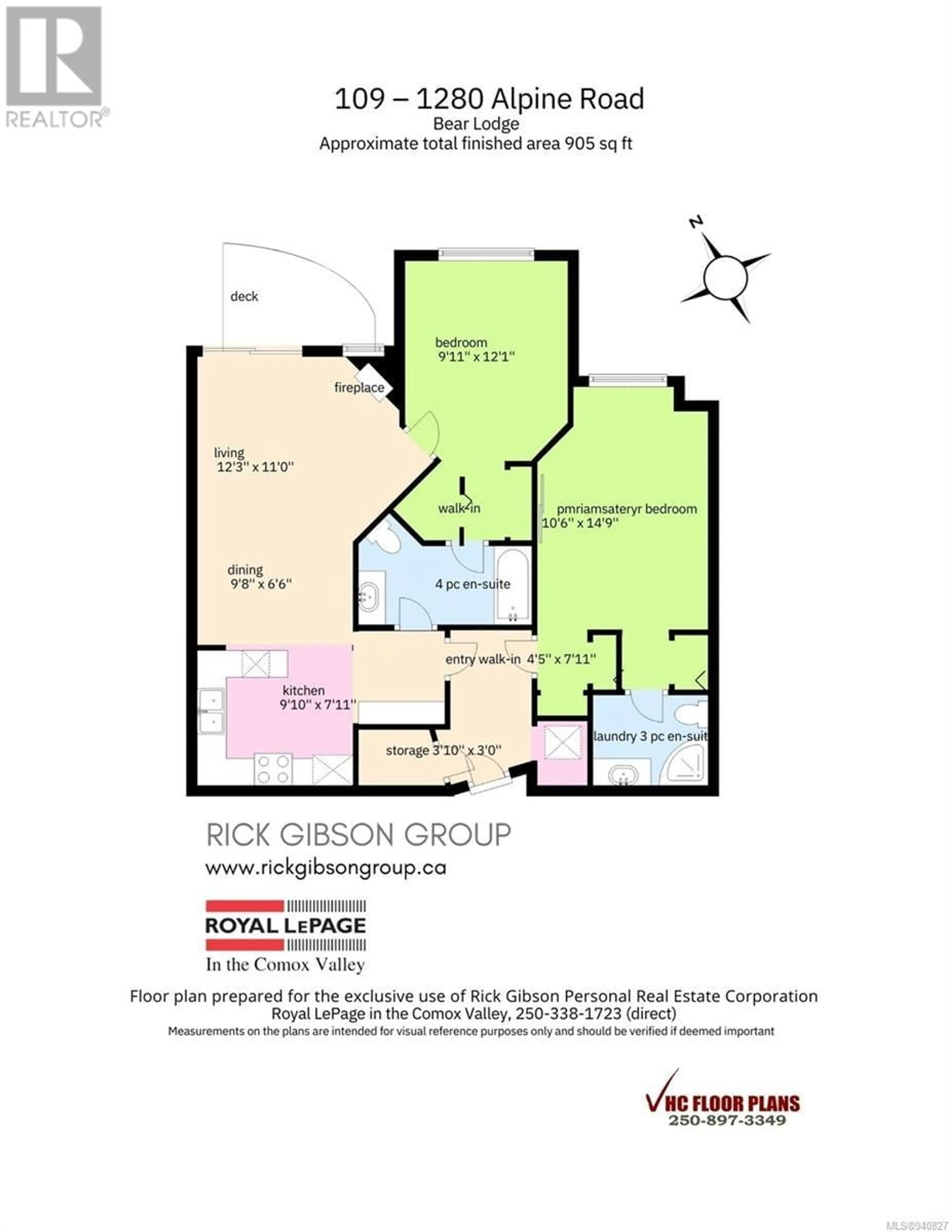 Floor plan for 109 1280 Alpine Rd, Courtenay British Columbia V9J1L0