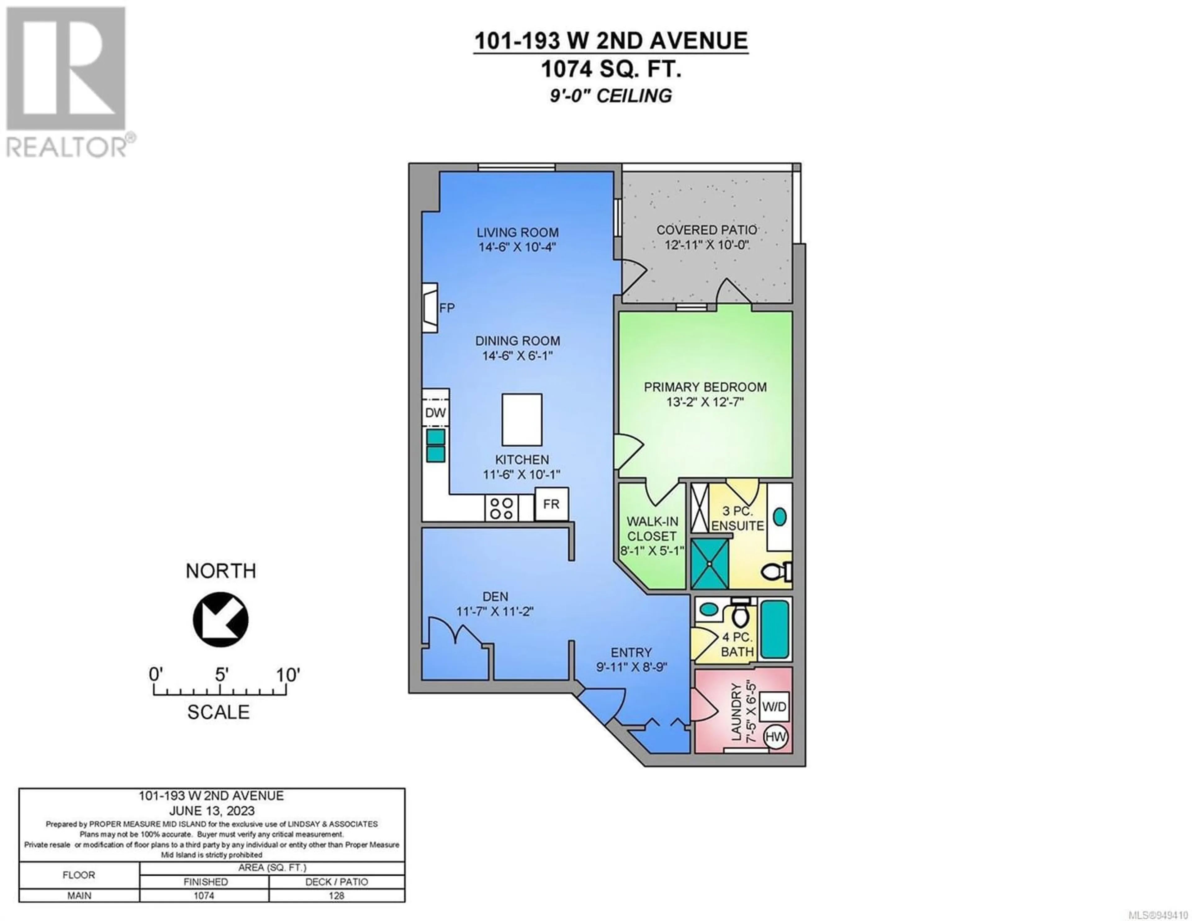 Floor plan for 101 193 Second Ave W, Qualicum Beach British Columbia V9K2N5