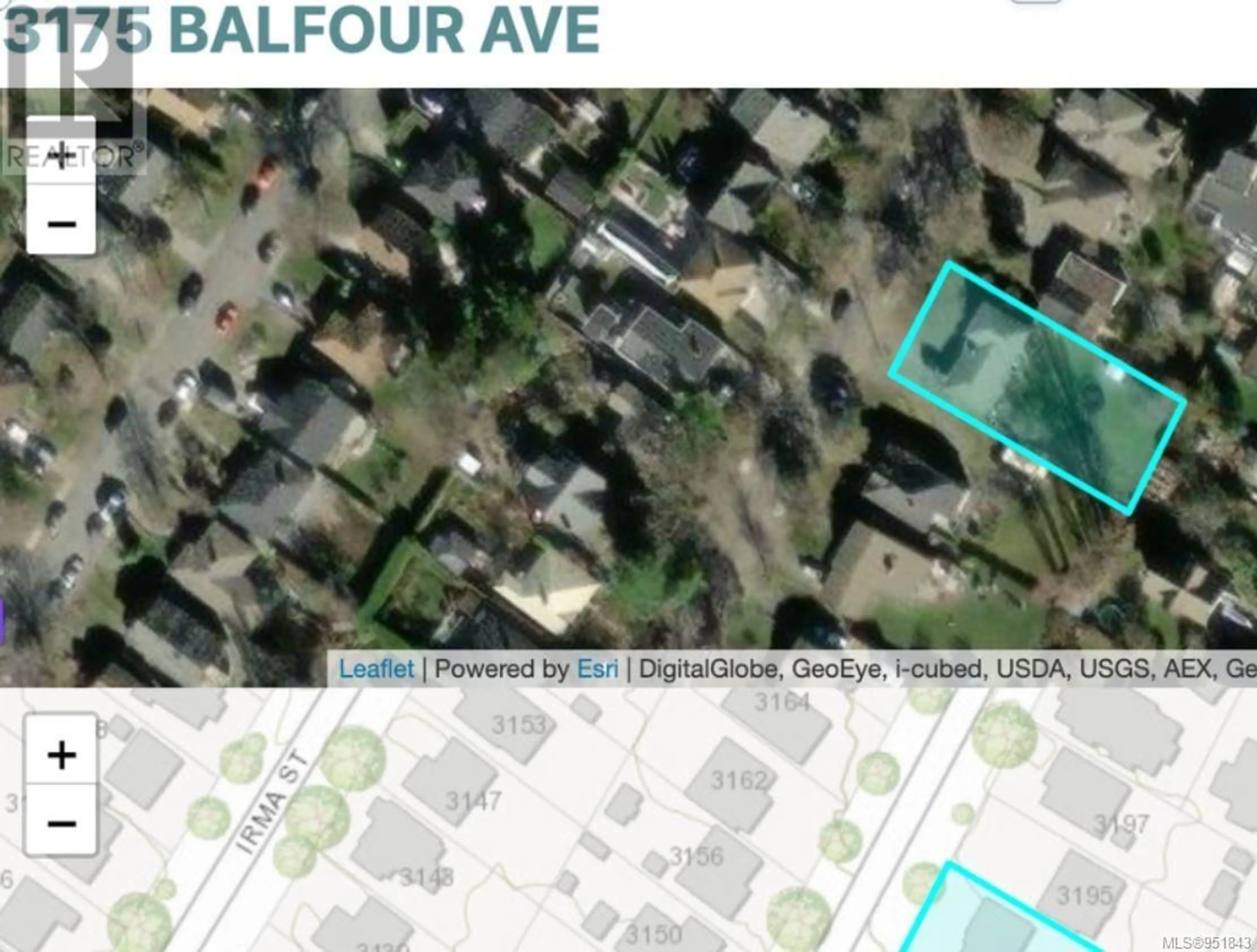 Picture of a map for 3175 Balfour Ave, Victoria British Columbia V9A1R9