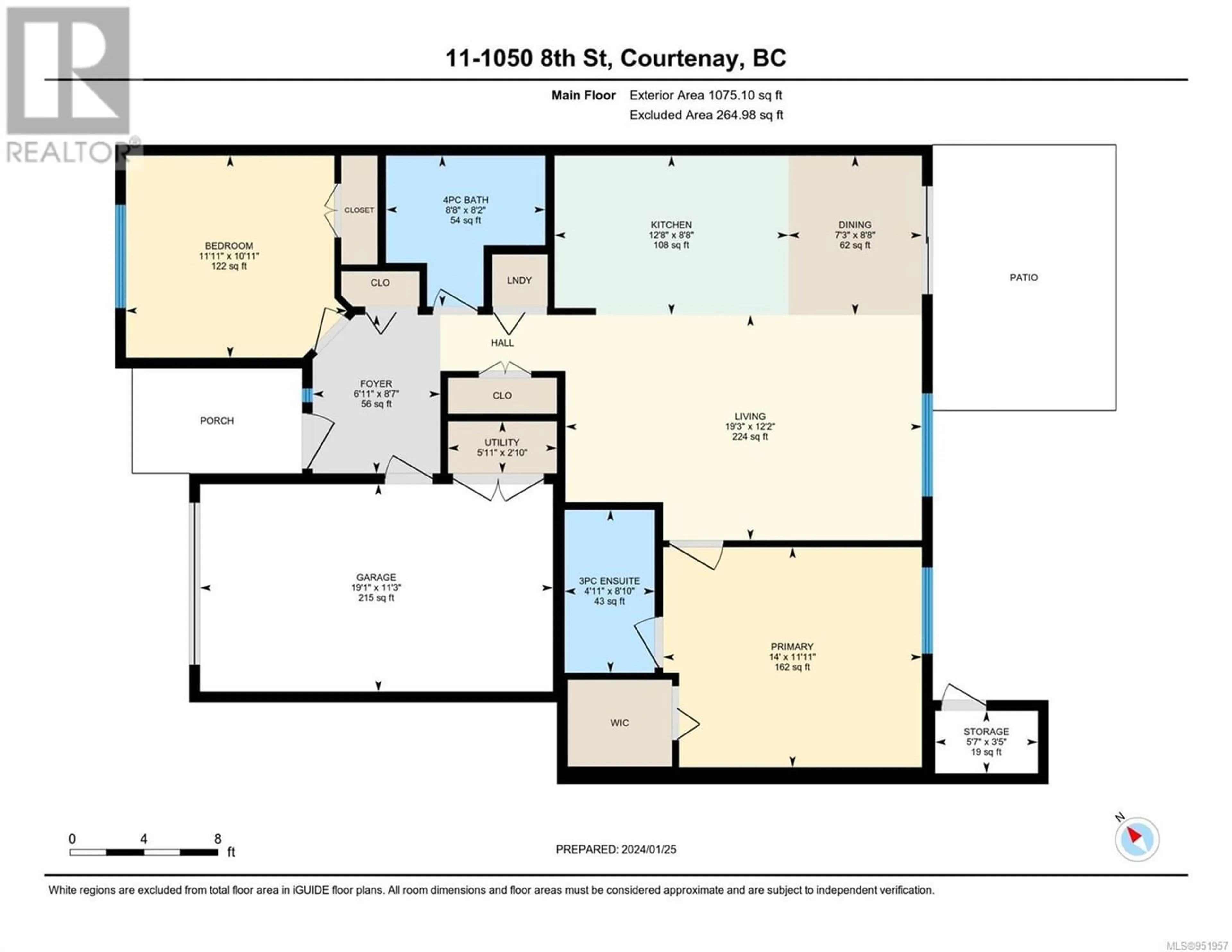 Floor plan for 11 1050 8th St, Courtenay British Columbia V9N4A5