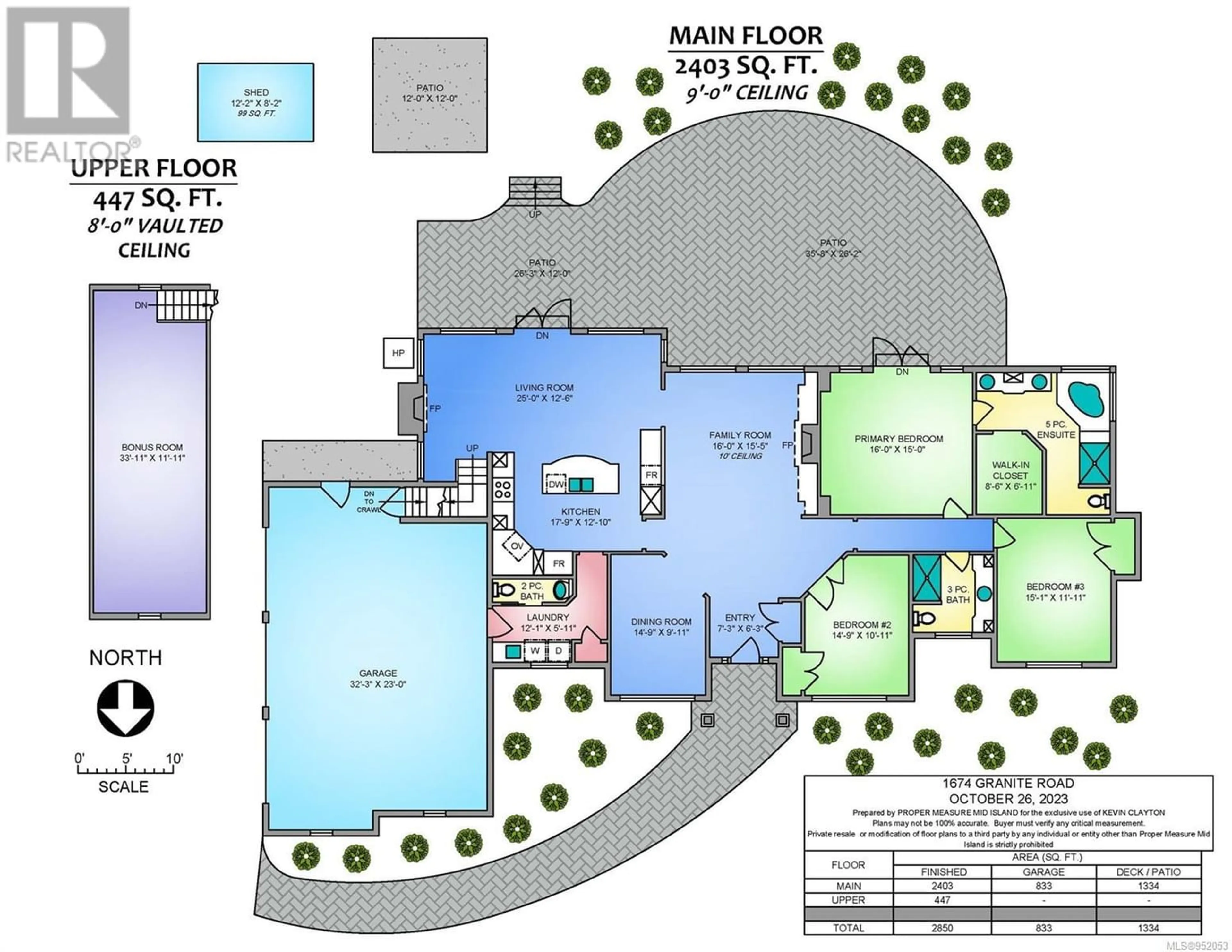 Floor plan for 1674 Granite Rd, Nanoose Bay British Columbia V9P9M4